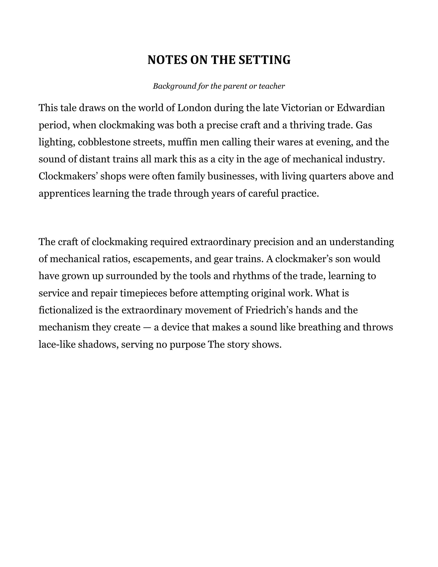 The Clockmaker's Son and Other Fairy Tales | Grade 5 Classical Literature Packet | Cornerstone Academics