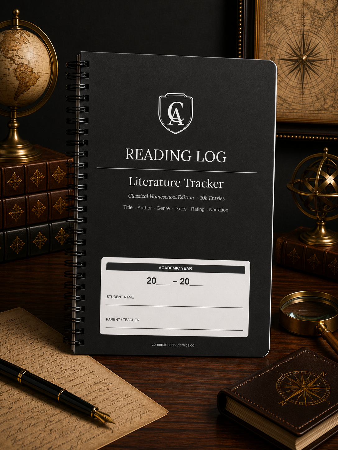 Cornerstone Academics Reading Log – Classical Homeschool Edition