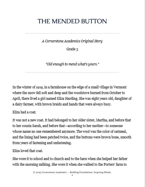 Quiet Virtues Collection | Grade 3 Literature Bundle