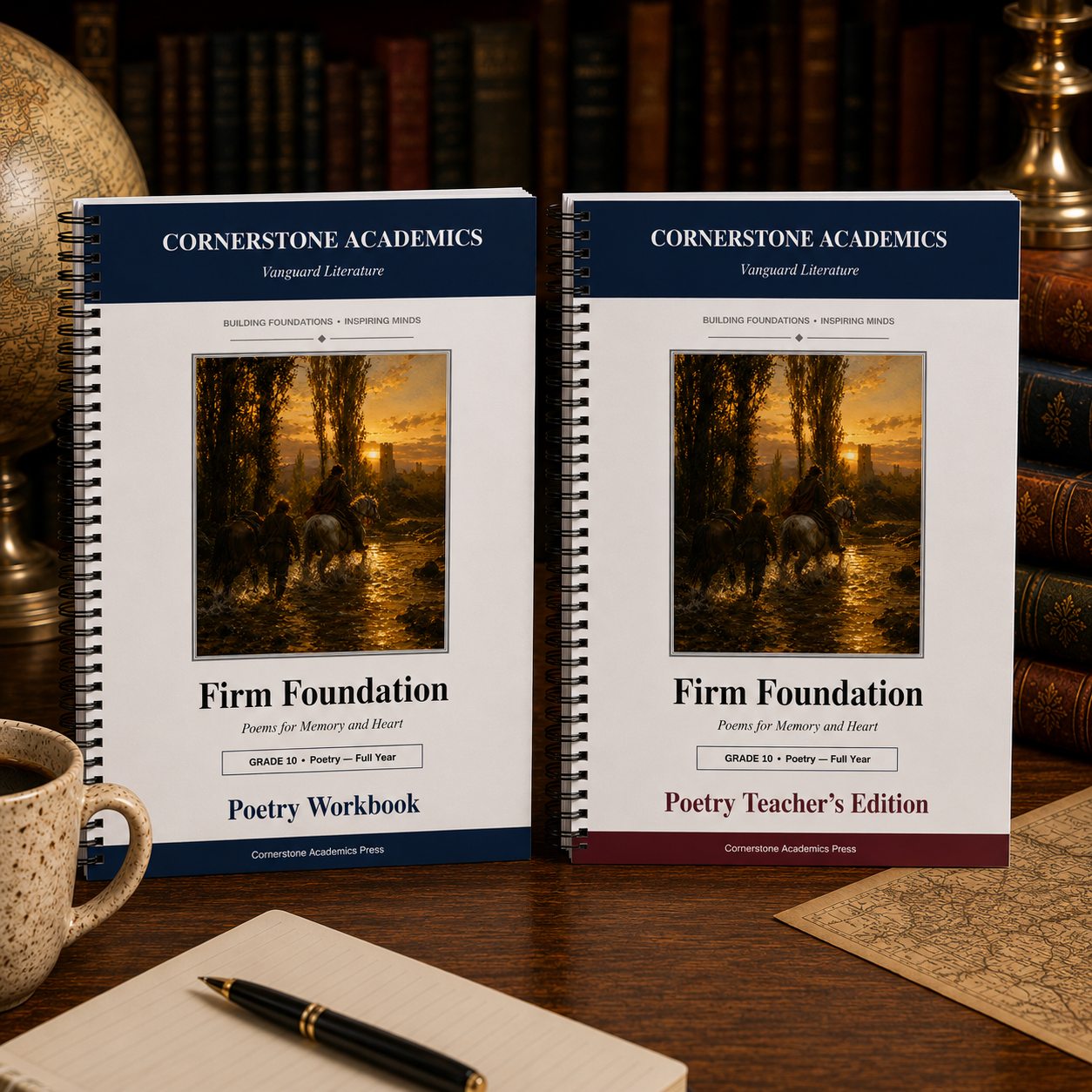 Front cover of Grade 10 Literature Poetry Companion Set, a Grade 10 homeschool curriculum from Cornerstone Academics