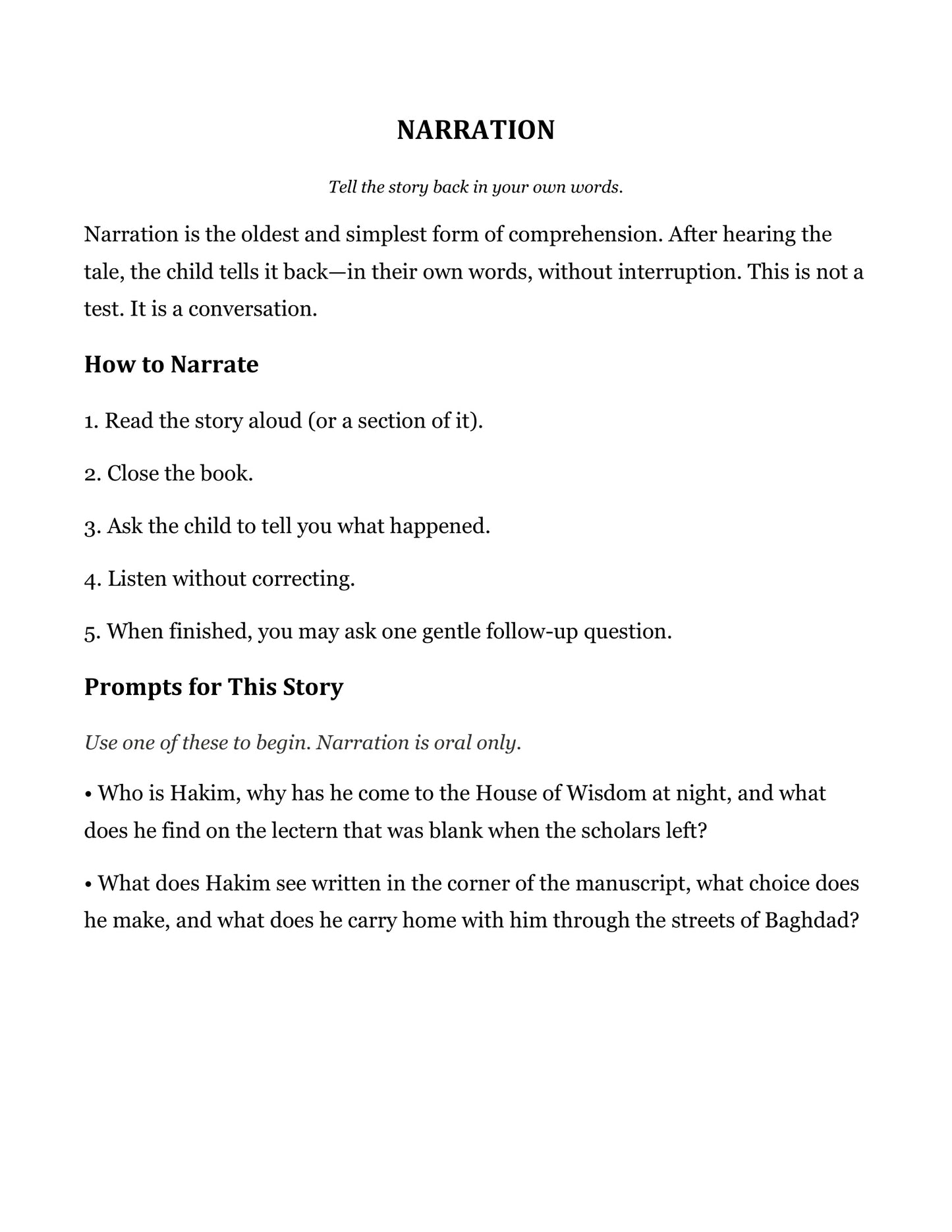 The Manuscript of Night and Other Fairy Tales | Grade 5 Classical Literature Packet | Cornerstone Academics