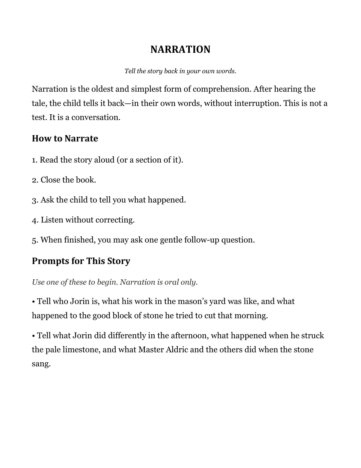 The Singing Stone and Other Fairy Tales | Grade 5 Classical Literature Packet | Cornerstone Academics