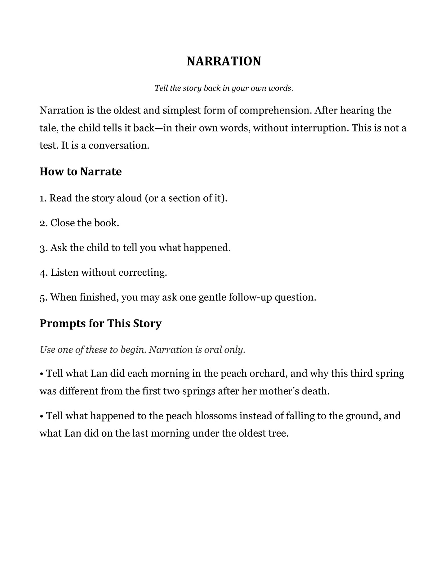 The Peach Orchard and Other Fairy Tales | Grade 5 Classical Literature Packet | Cornerstone Academics