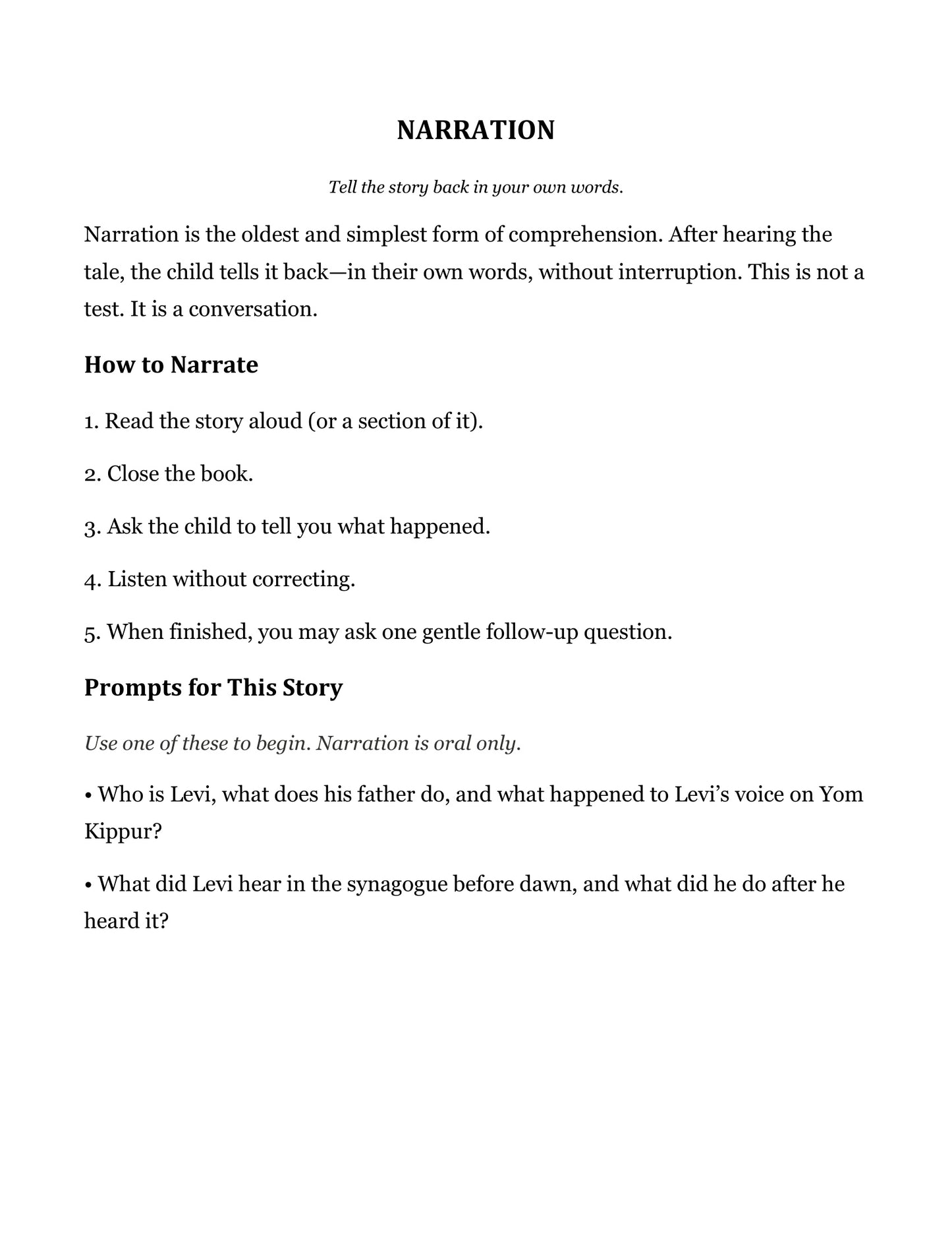 The Cantor's Son and Other Fairy Tales | Grade 4 Classical Literature Packet | Cornerstone Academics