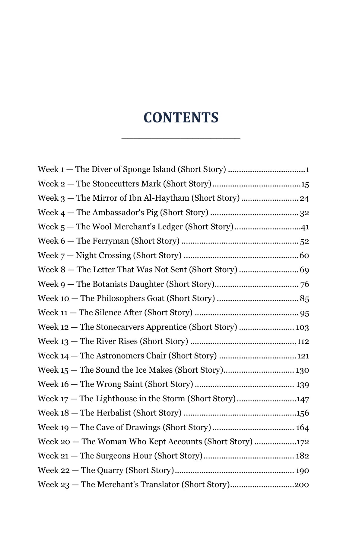 Student Anthology, Standard Edition