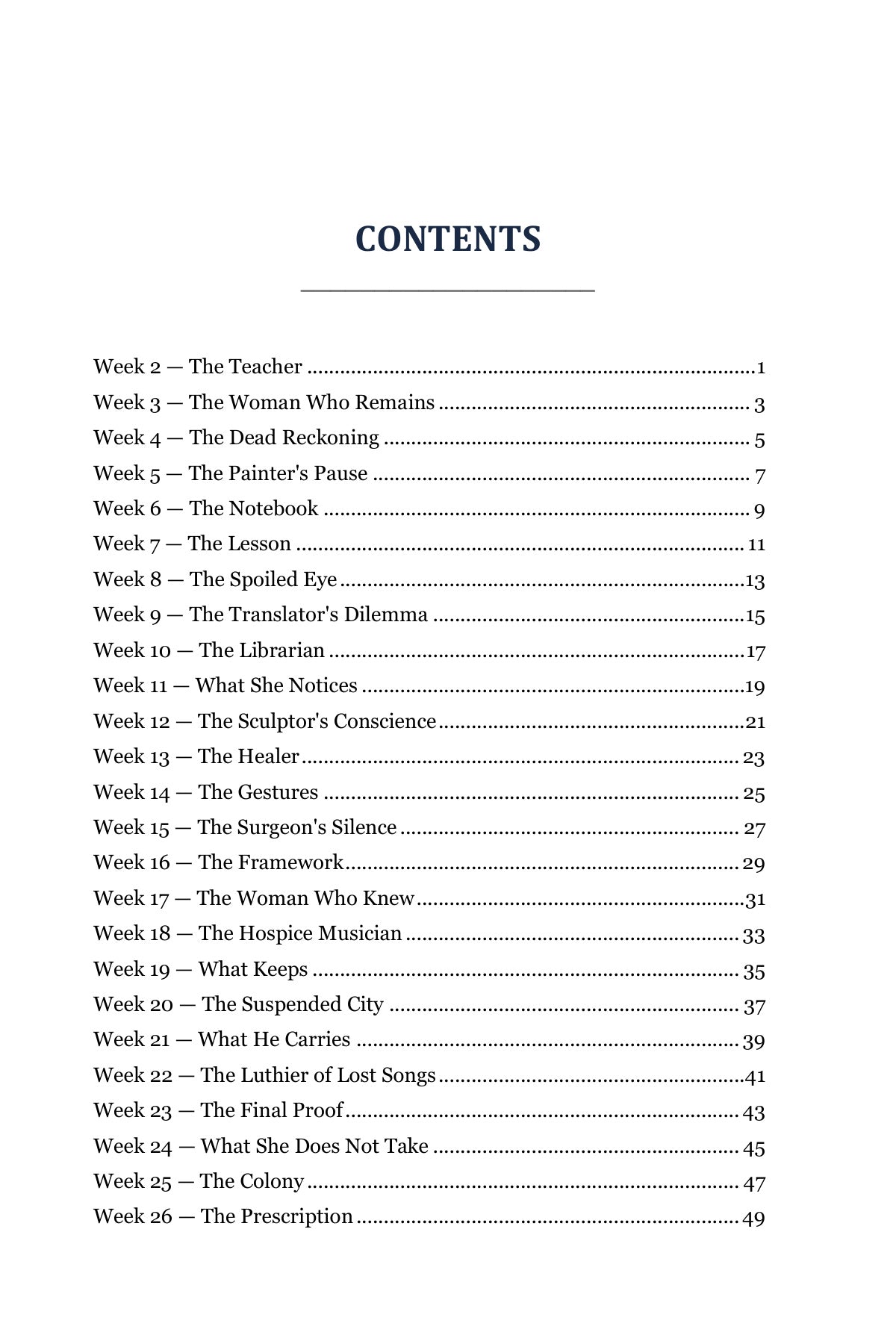 Table of contents from Grade 8 Literature Poetry Companion Set, Grade 8 homeschool curriculum