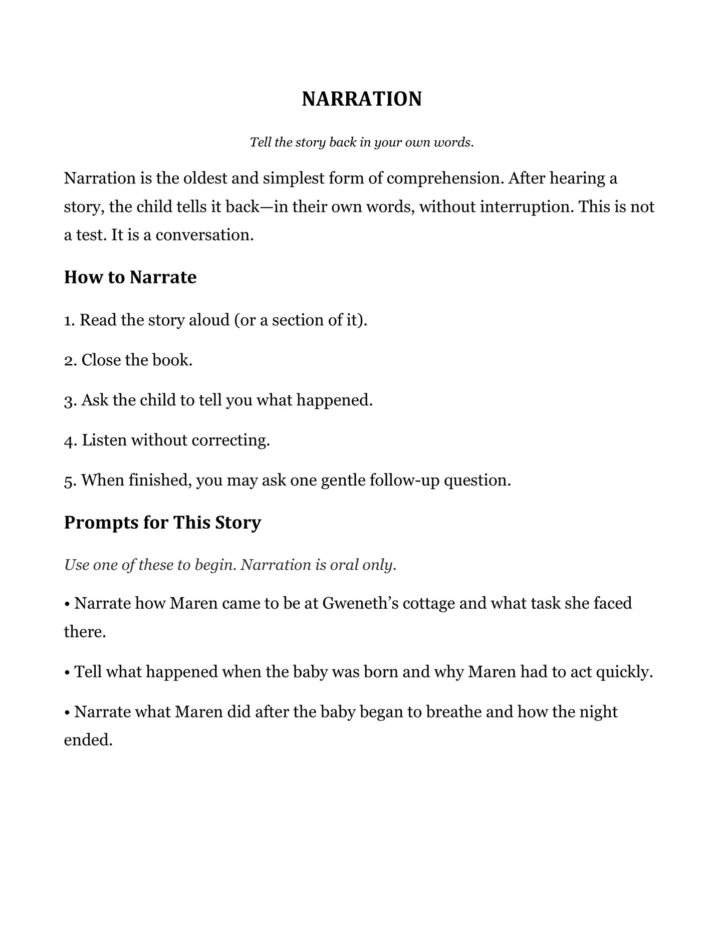 The New Baby | Grade 5 Classical Literature Packet | Cornerstone Academics