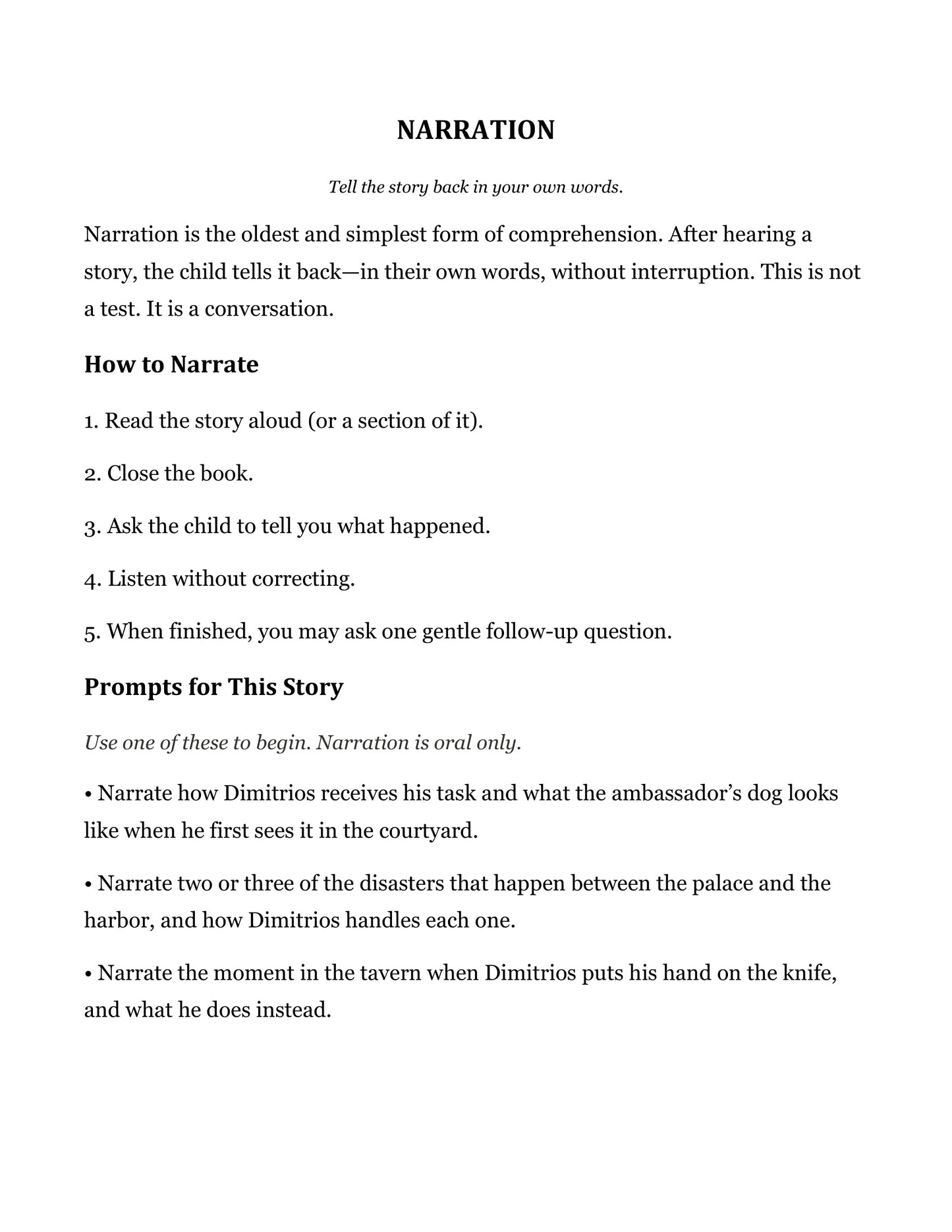 The Ambassador's Dog | Grade 5 Classical Literature Packet | Cornerstone Academics