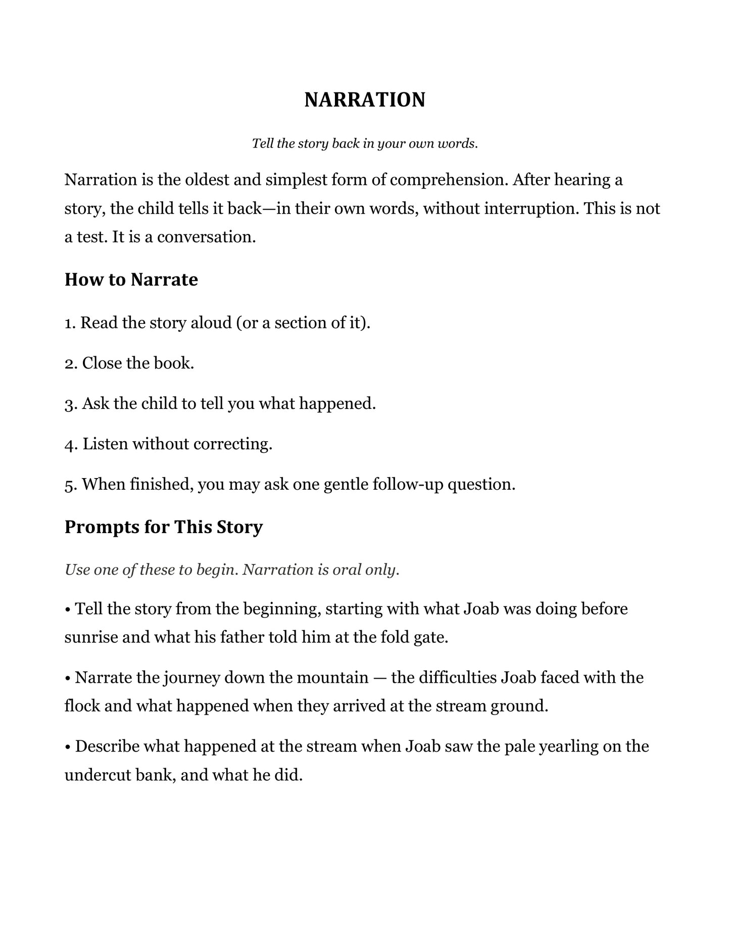 The Shepherd's Staff | Grade 4 Classical Literature Packet | Cornerstone Academics
