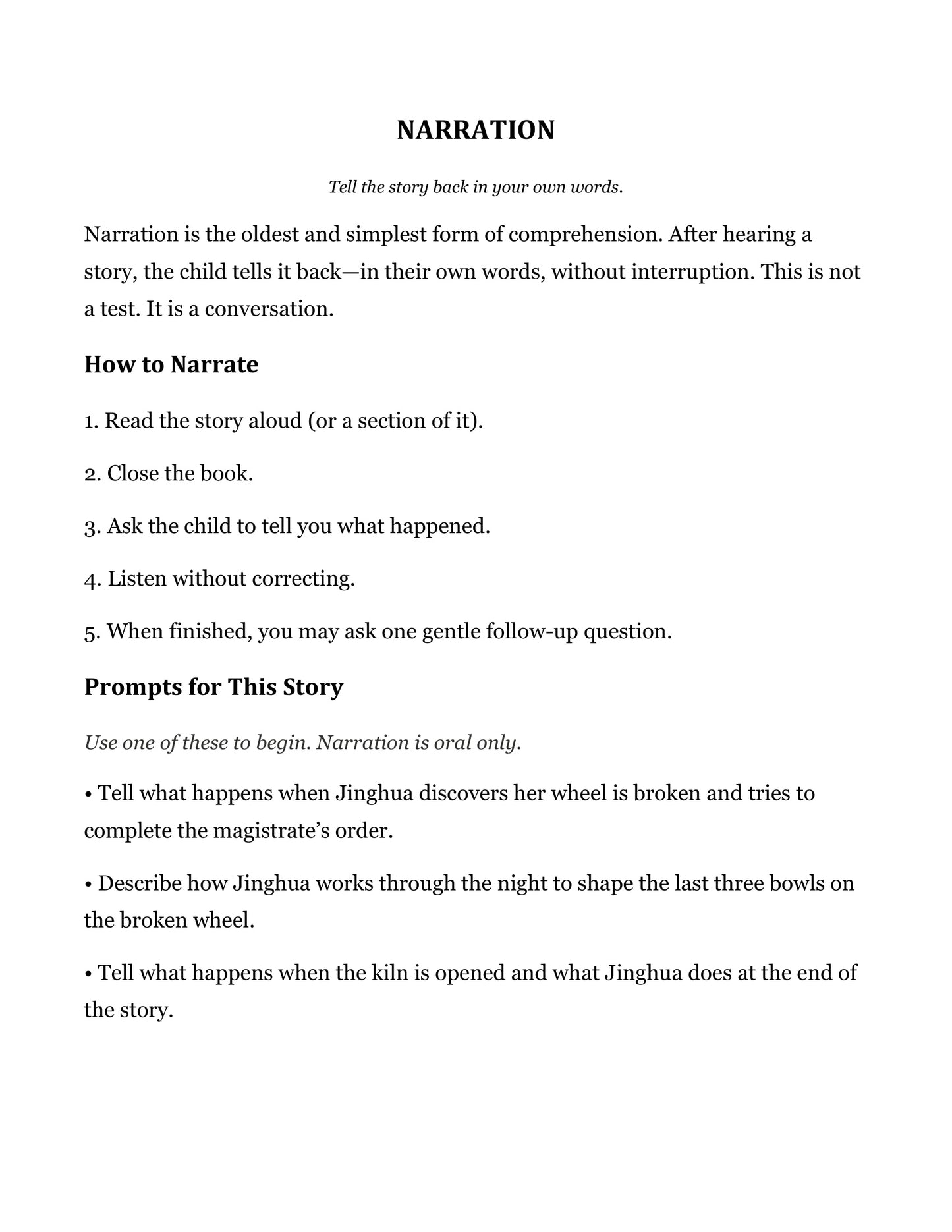 The Broken Wheel | Grade 5 Classical Literature Packet | Cornerstone Academics