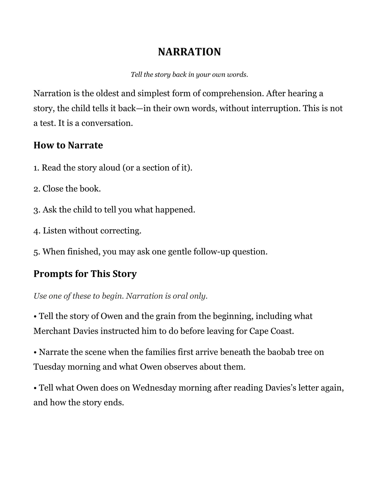 The Grain Bearer | Grade 5 Classical Literature Packet | Cornerstone Academics
