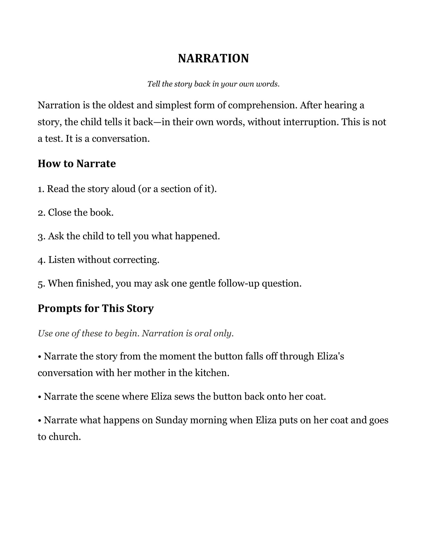 The Mended Button | Grade 3 Classical Literature Packet | Cornerstone Academics