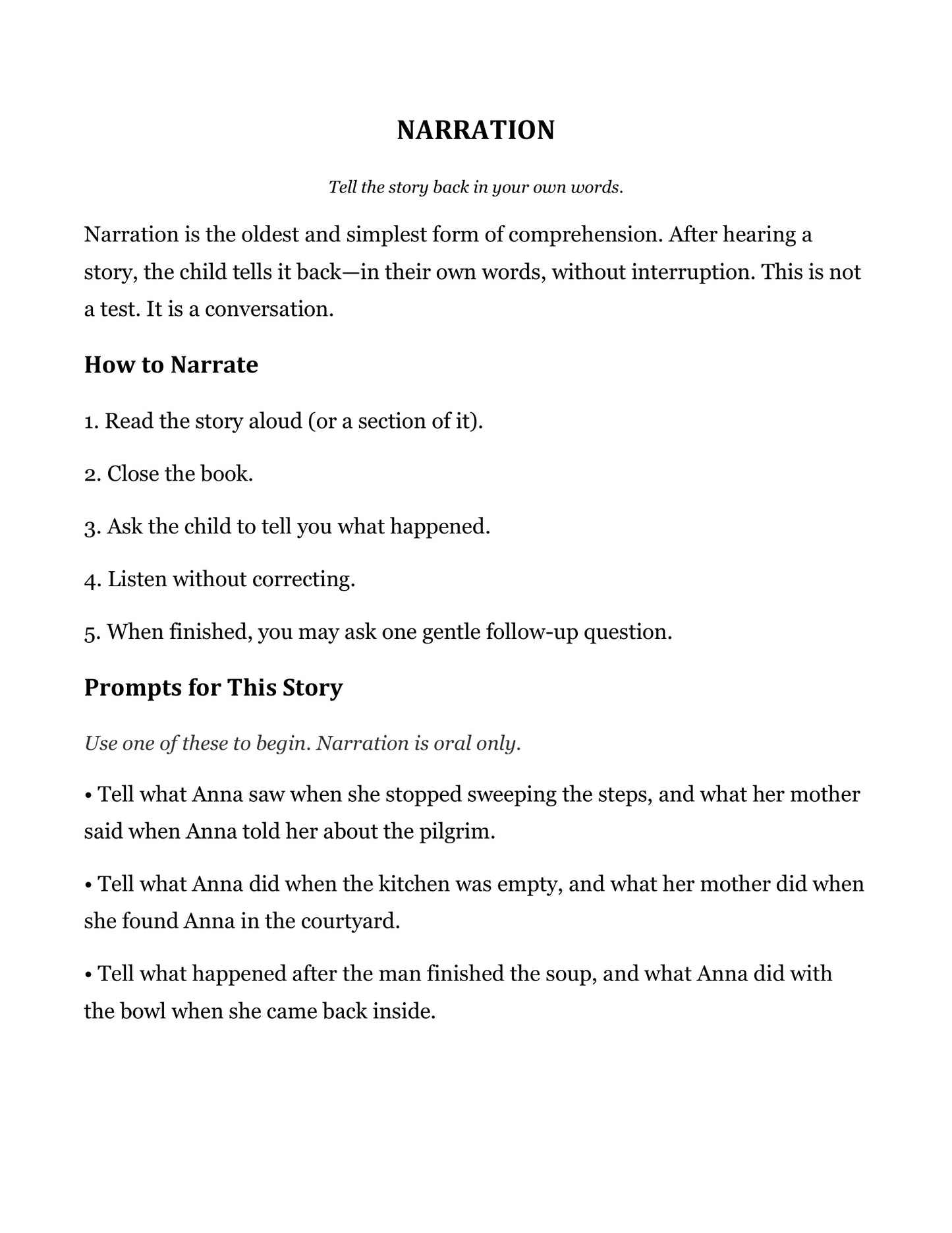 The Bowl of Soup | Grade 3 Classical Literature Packet | Cornerstone Academics