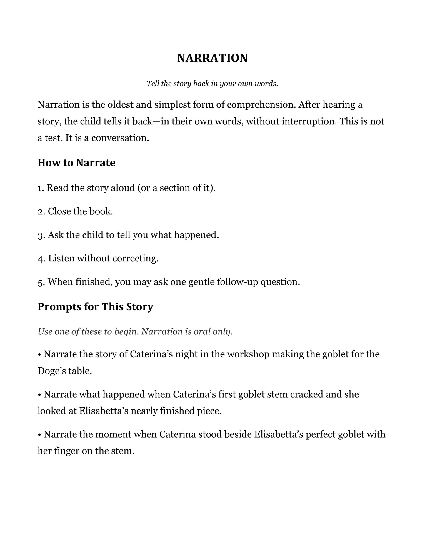 The Glass | Grade 5 Classical Literature Packet | Cornerstone Academics