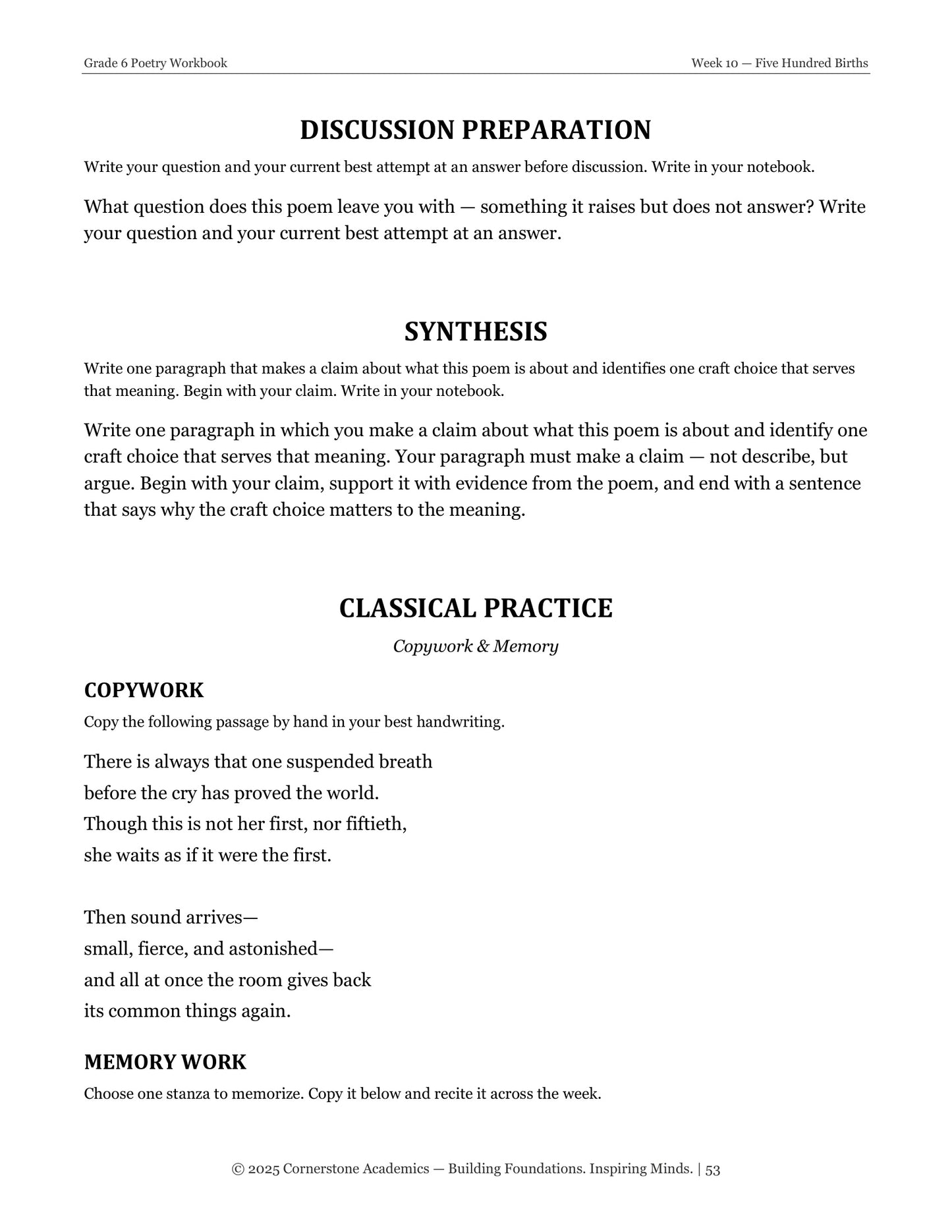 Vanguard Literature Grade 6 — Full-Year Curriculum Bundle, Standard Edition | Cornerstone Academics