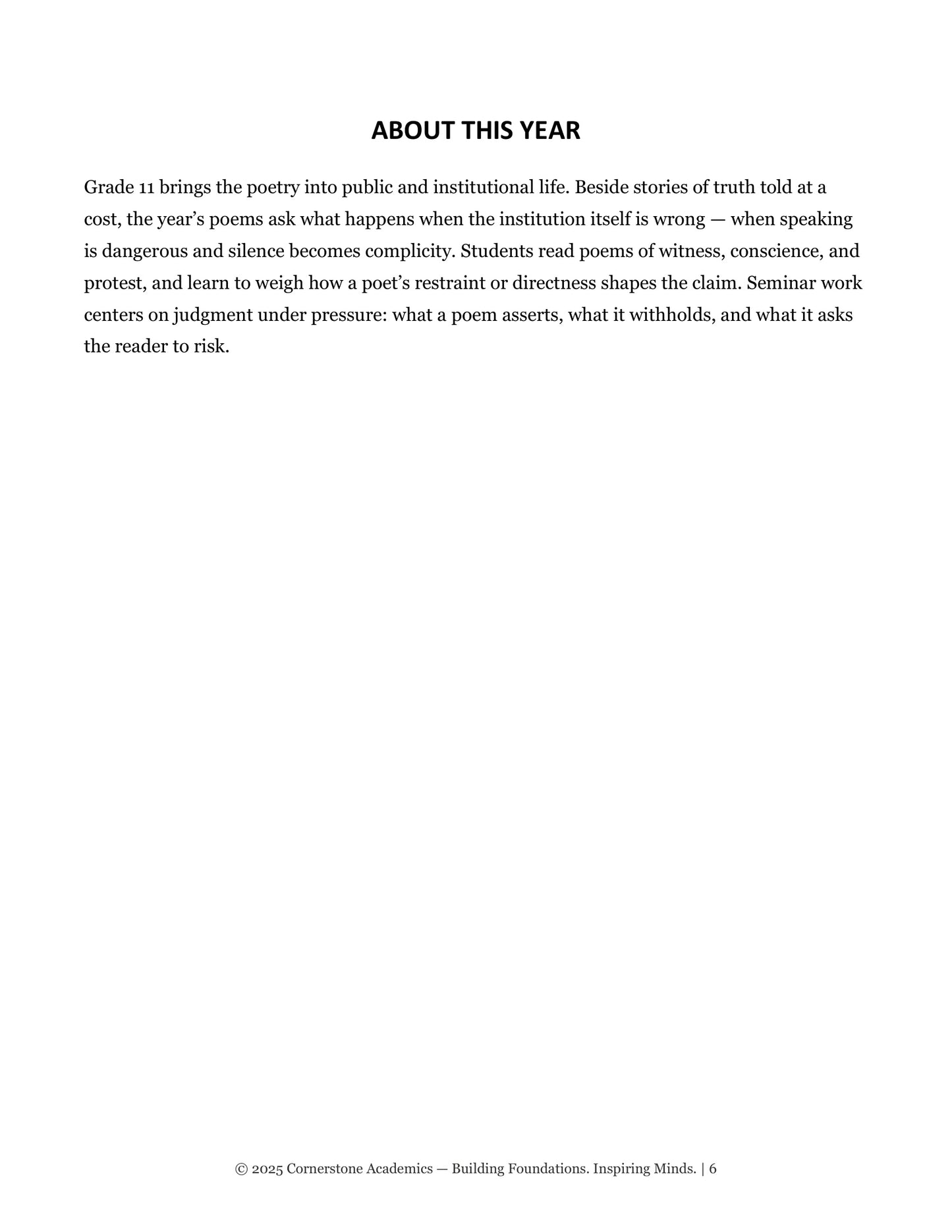 Poetry Companion Teacher’s Edition