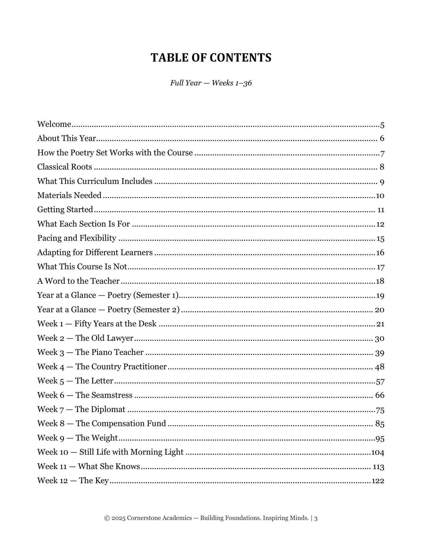Poetry Companion Student Workbook