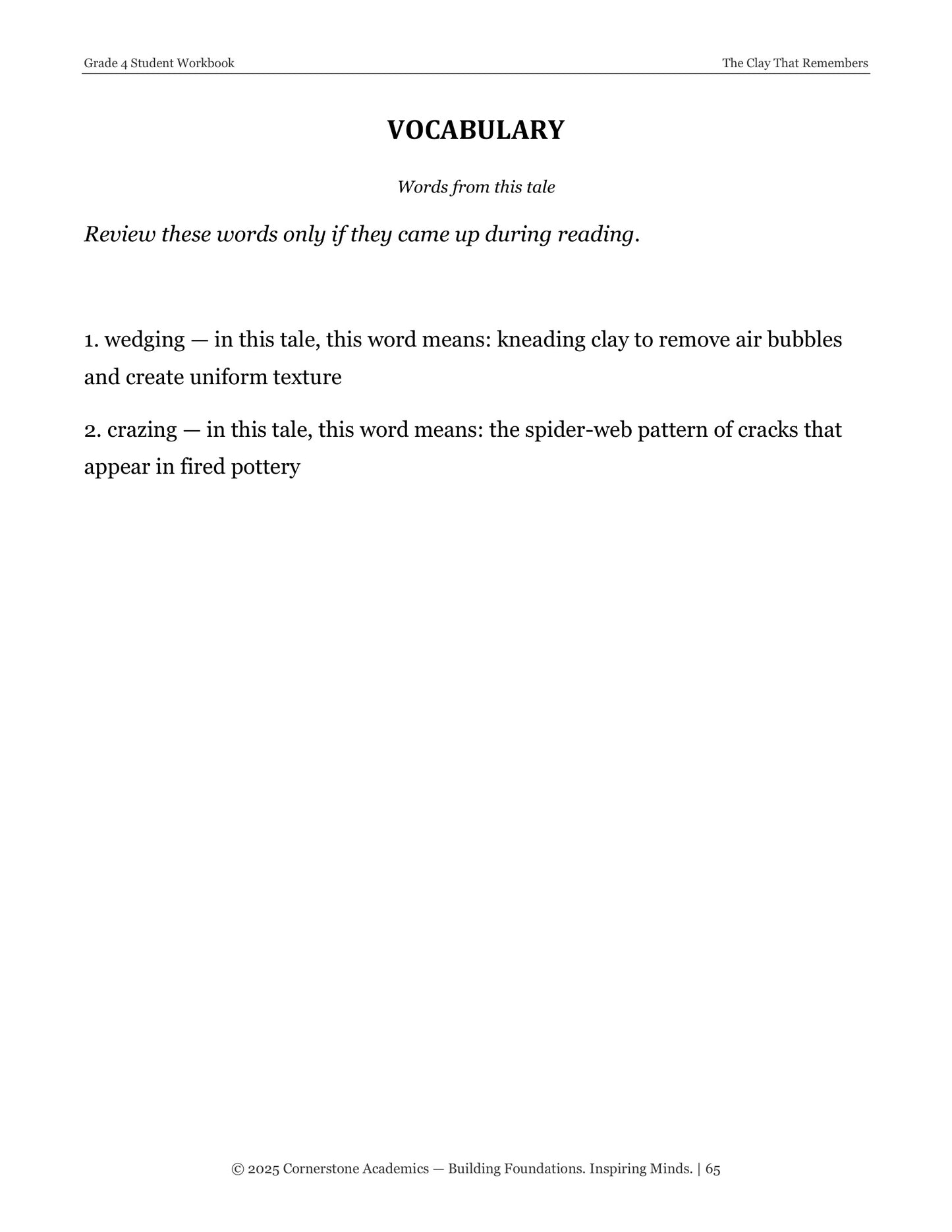 The Cantor's Son and Other Fairy Tales | Grade 4 Classical Literature Packet | Cornerstone Academics