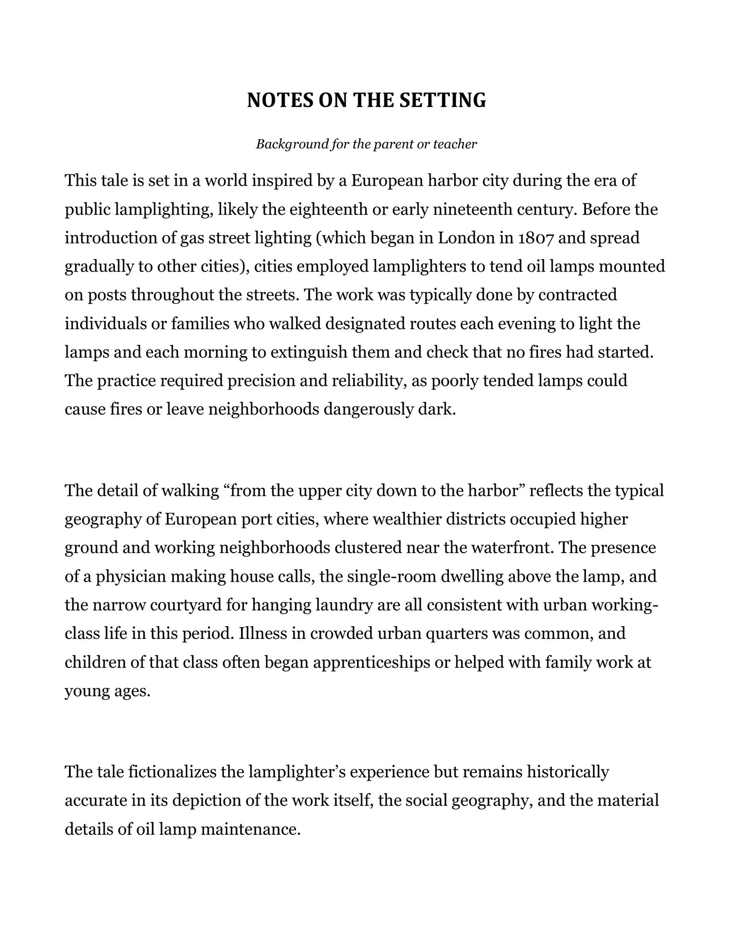 Sample page 4 from The Lamp That Would Not Die and Other Fairy Tales, Grade 4 literature packet