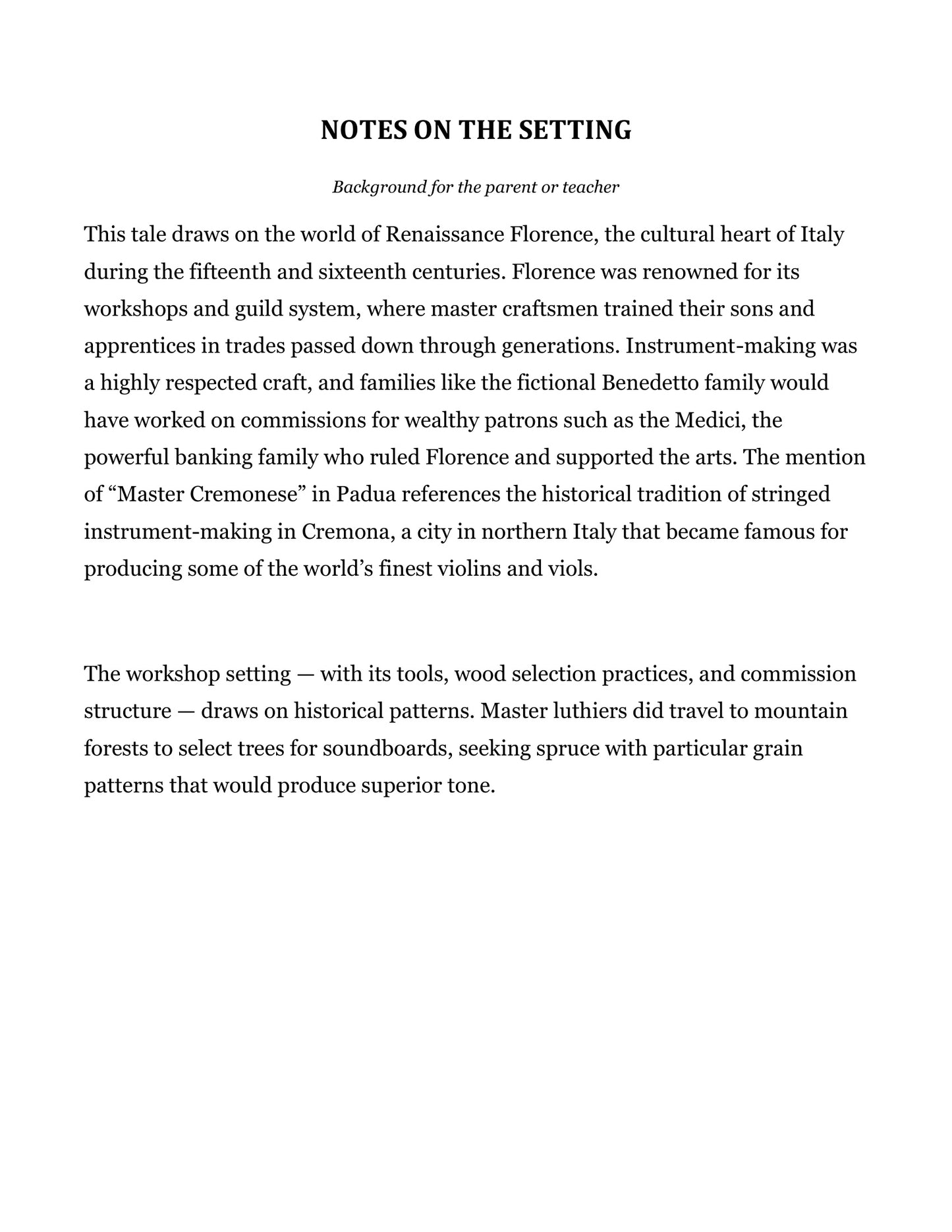 The Unfinished Lute and Other Fairy Tales | Grade 5 Classical Literature Packet | Cornerstone Academics