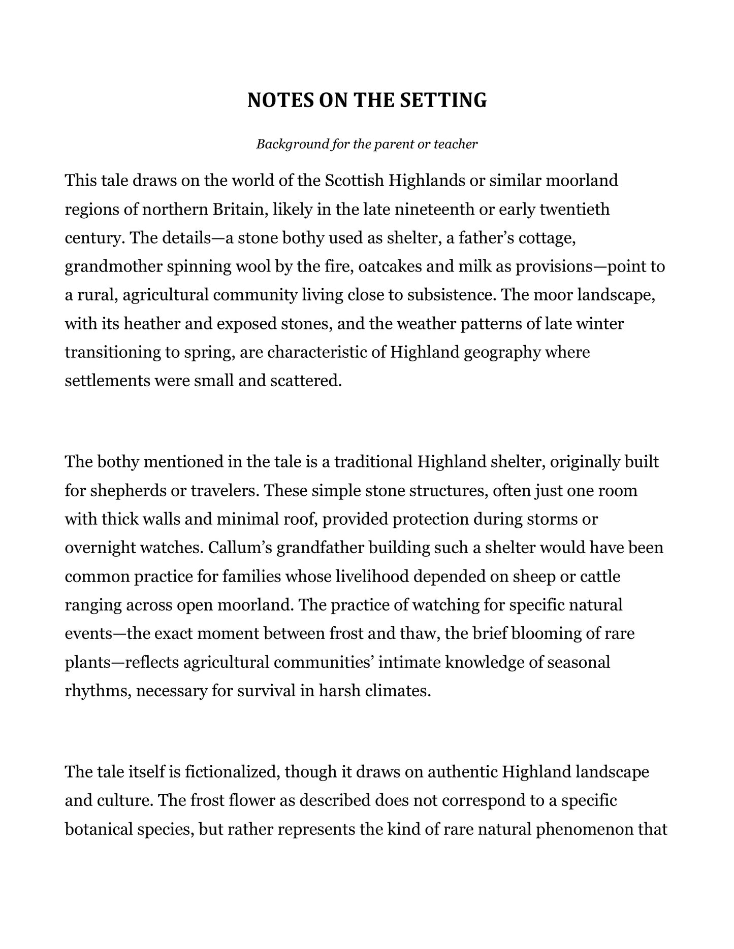 The Frost Flower and Other Fairy Tales | Grade 4 Classical Literature Packet | Cornerstone Academics