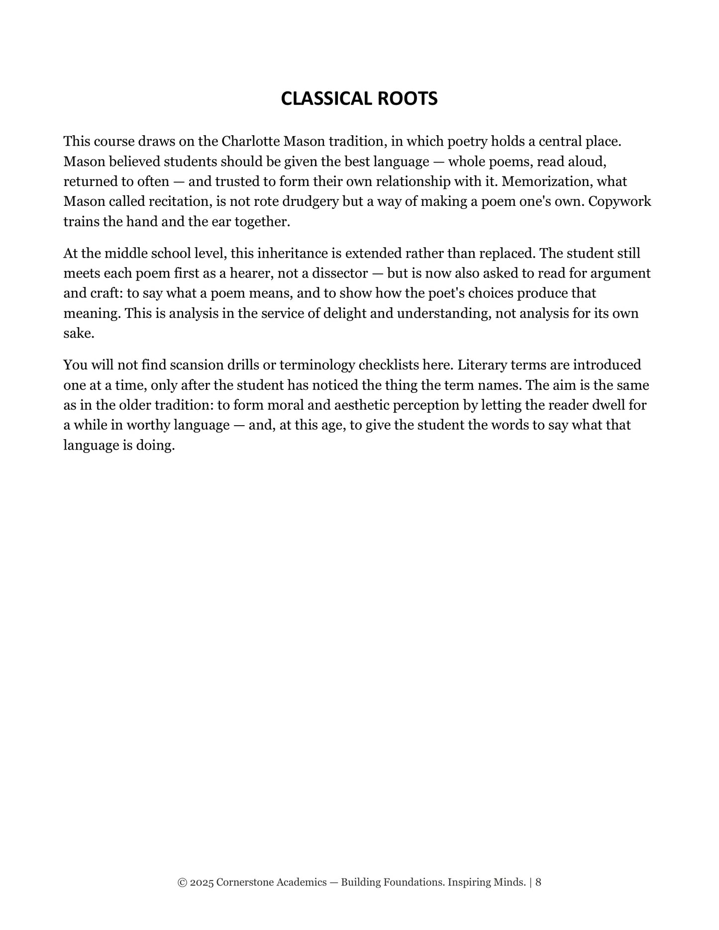 Vanguard Literature Grade 6 — Teacher's Edition Set | Cornerstone Academics