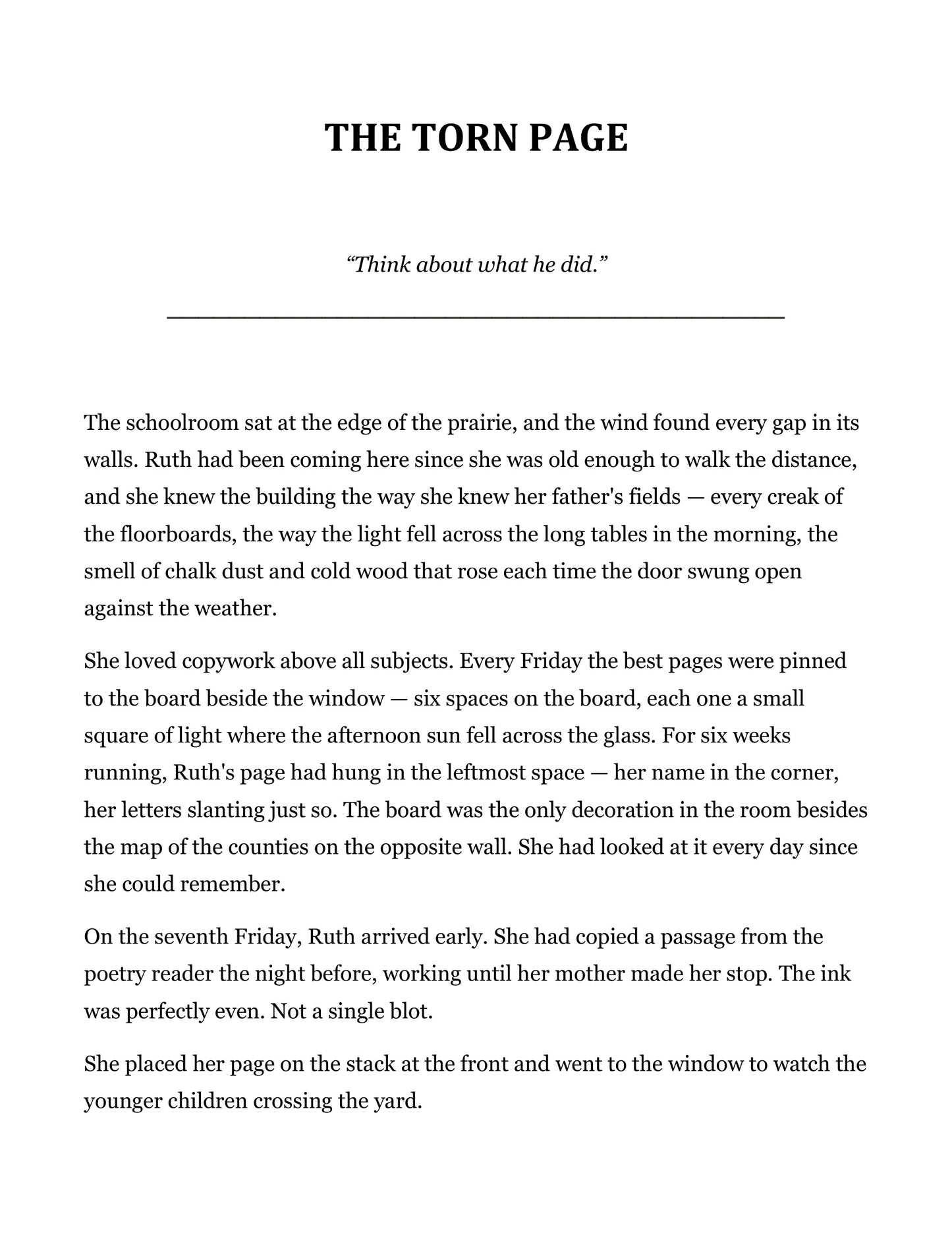 The Torn Page | Grade 4 Classical Literature Packet | Cornerstone Academics