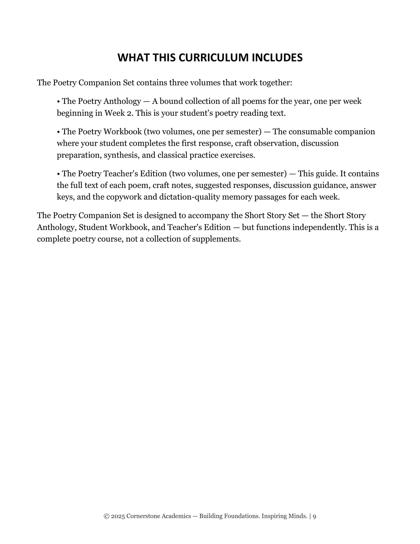 Vanguard Literature Grade 6 — Teacher's Edition Set | Cornerstone Academics