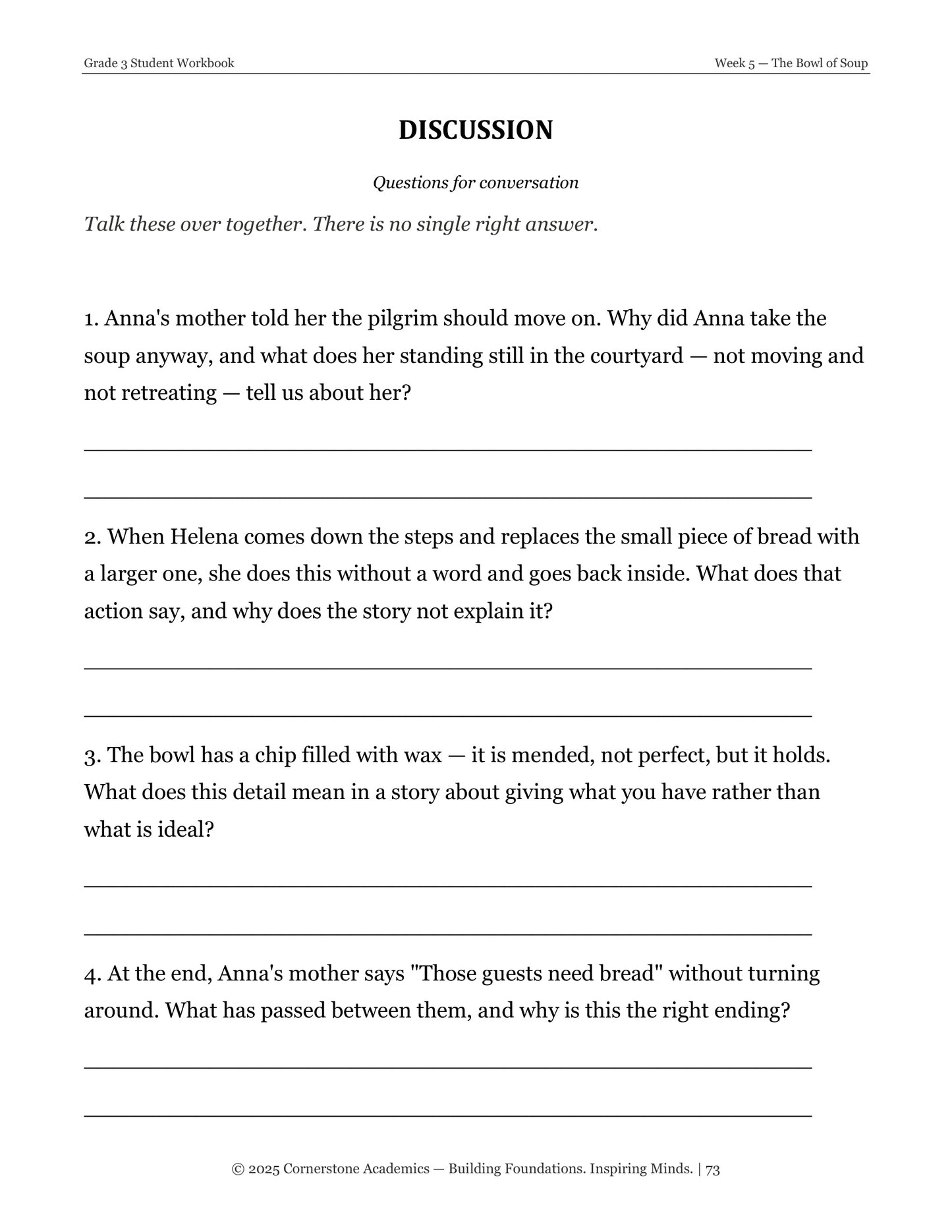Vanguard Literature Grade 3 — Student Workbook Set | Cornerstone Academics
