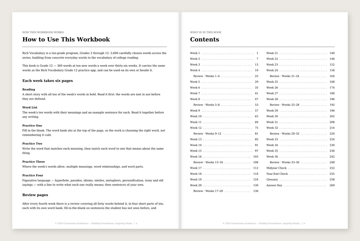 Rich Vocabulary, Grade 12 - image 1