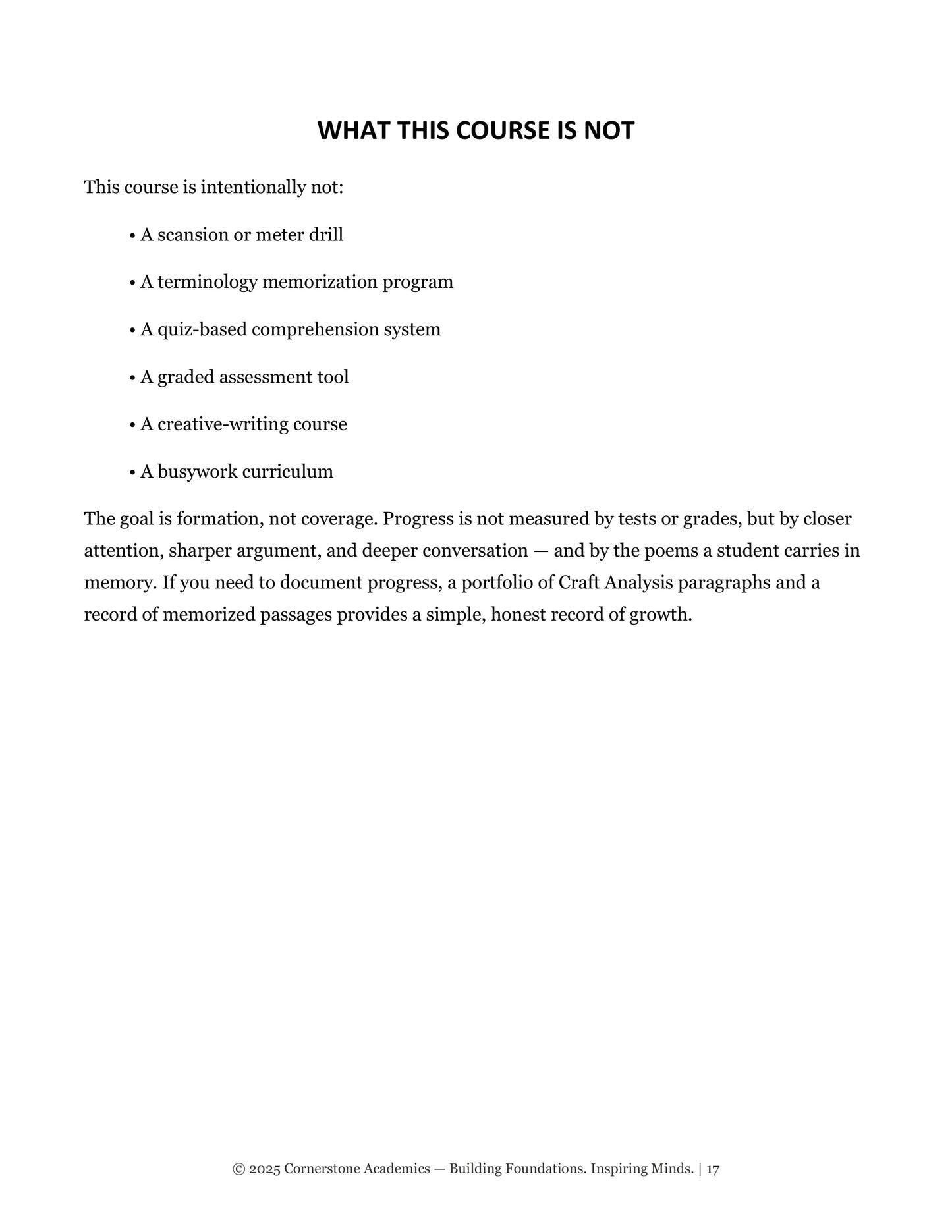 Poetry Companion Teacher’s Edition