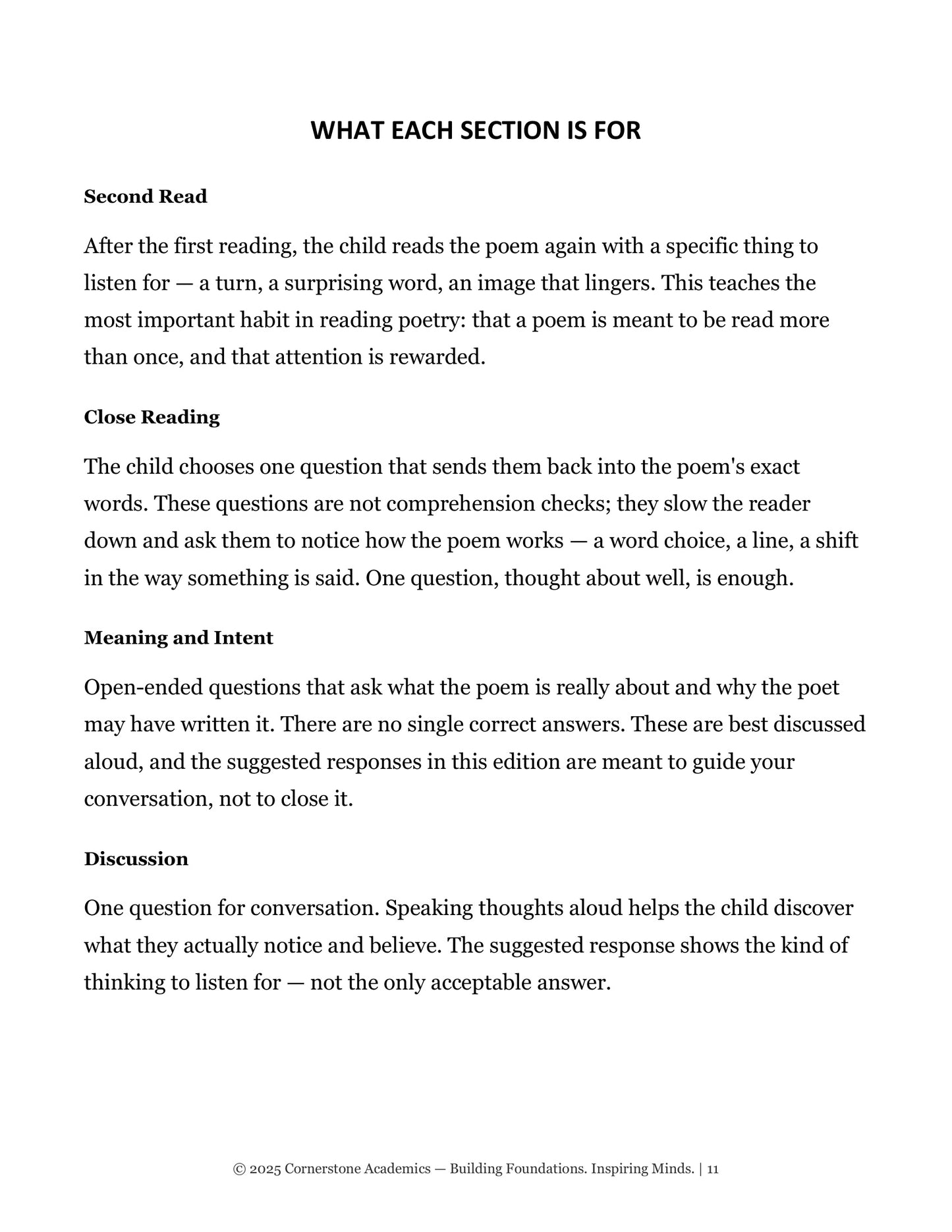 Vanguard Literature Grade 4 — Poetry Companion Set | Cornerstone Academics