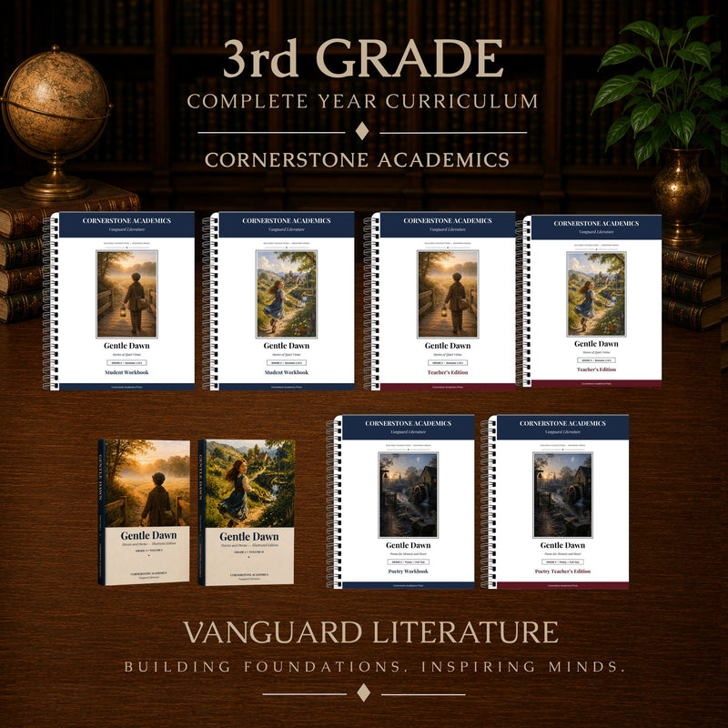 Front cover of Grade 3 Literature Curriculum Bundle, a Grade 3 homeschool curriculum from Cornerstone Academics
