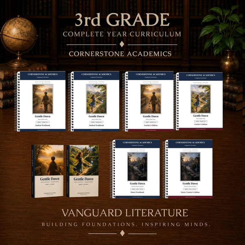 Front cover of Grade 3 Literature Curriculum Bundle, a Grade 3 homeschool curriculum from Cornerstone Academics