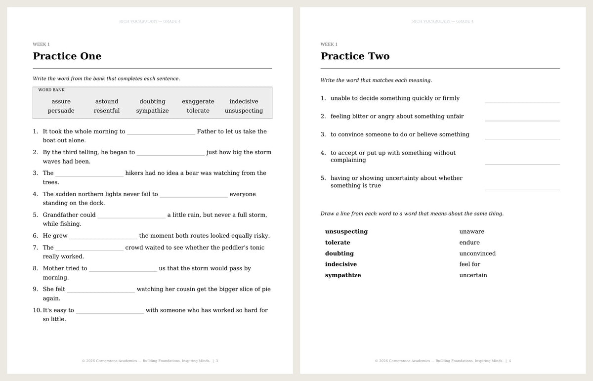 Rich Vocabulary, Grade 4 - image 4