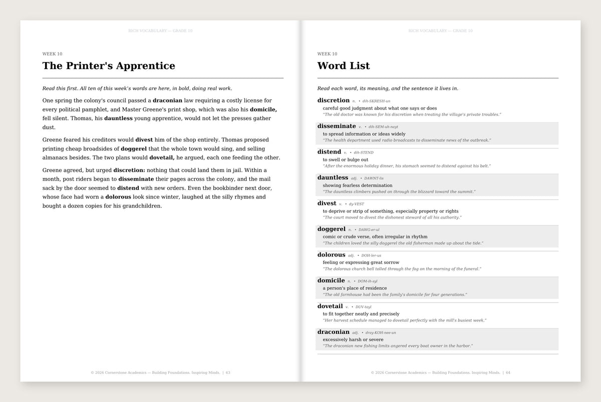 Rich Vocabulary, Grade 10 - image 2