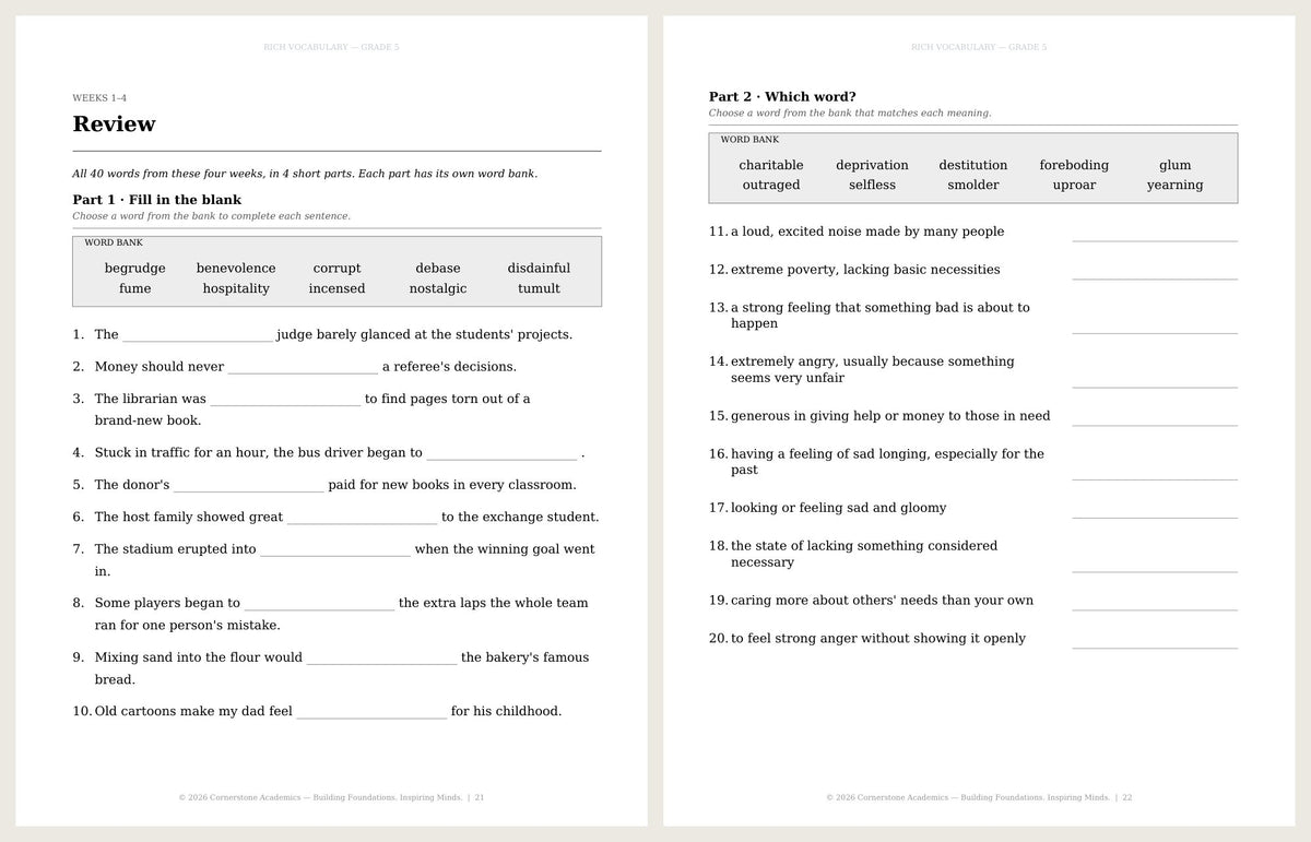 Rich Vocabulary, Grade 5 - image 6