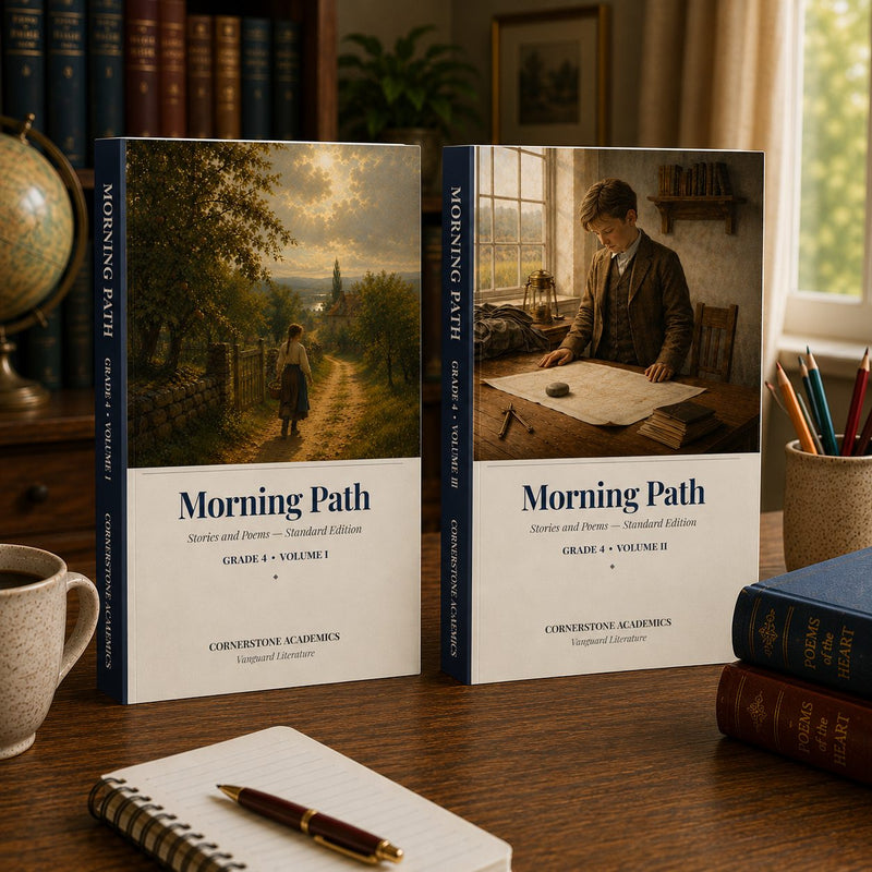 Front cover of Grade 4 Literature Student Anthology Set, a Grade 4 homeschool curriculum from Cornerstone Academics