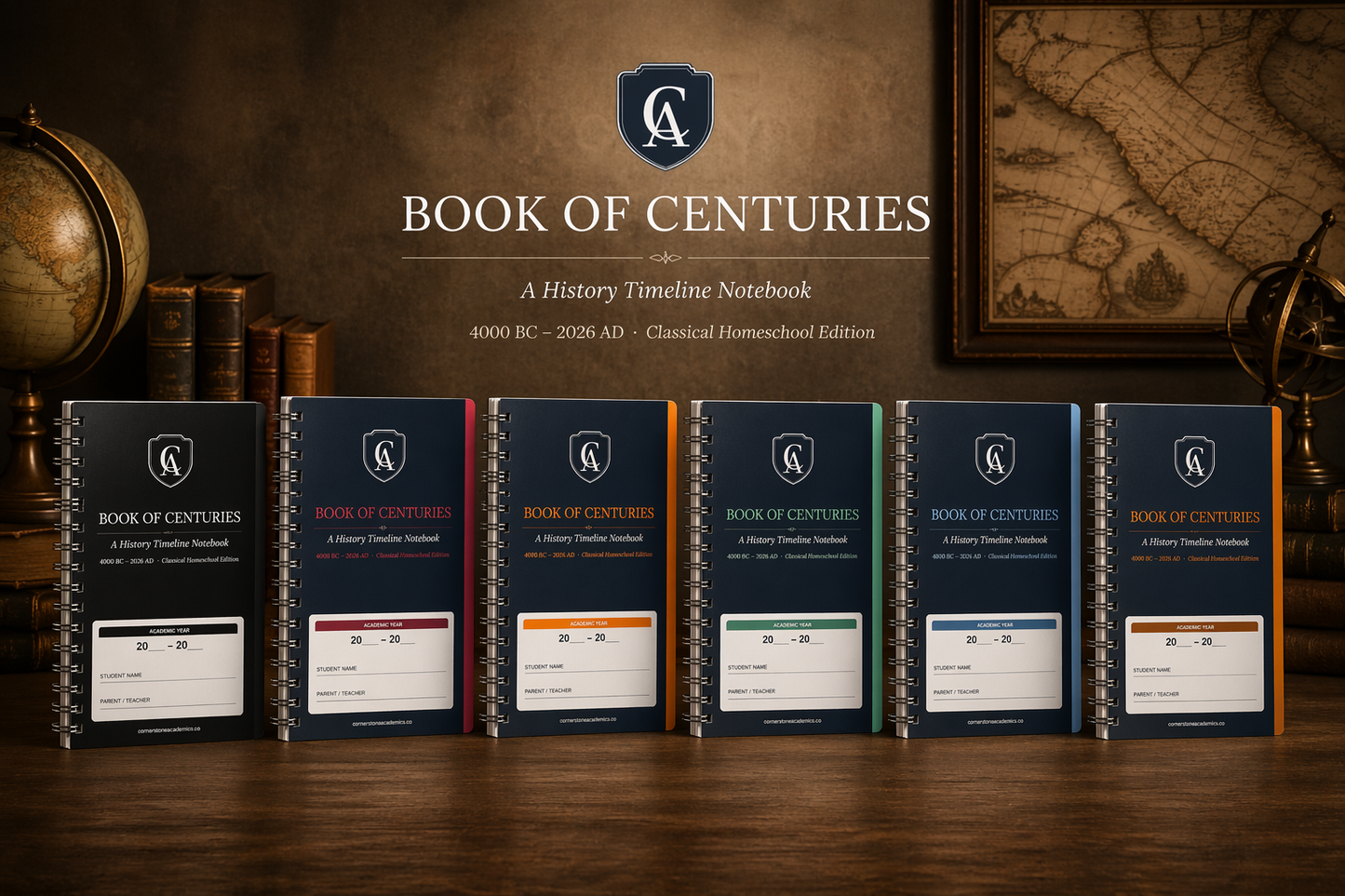 Cornerstone Academics Book of Centuries – Classical Homeschool History Timeline Notebook (Free)
