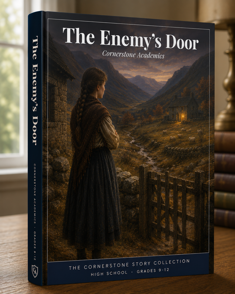 Front cover of The Enemy's Door & The Runaway, a Grades 9-12 story collection from Cornerstone Academics