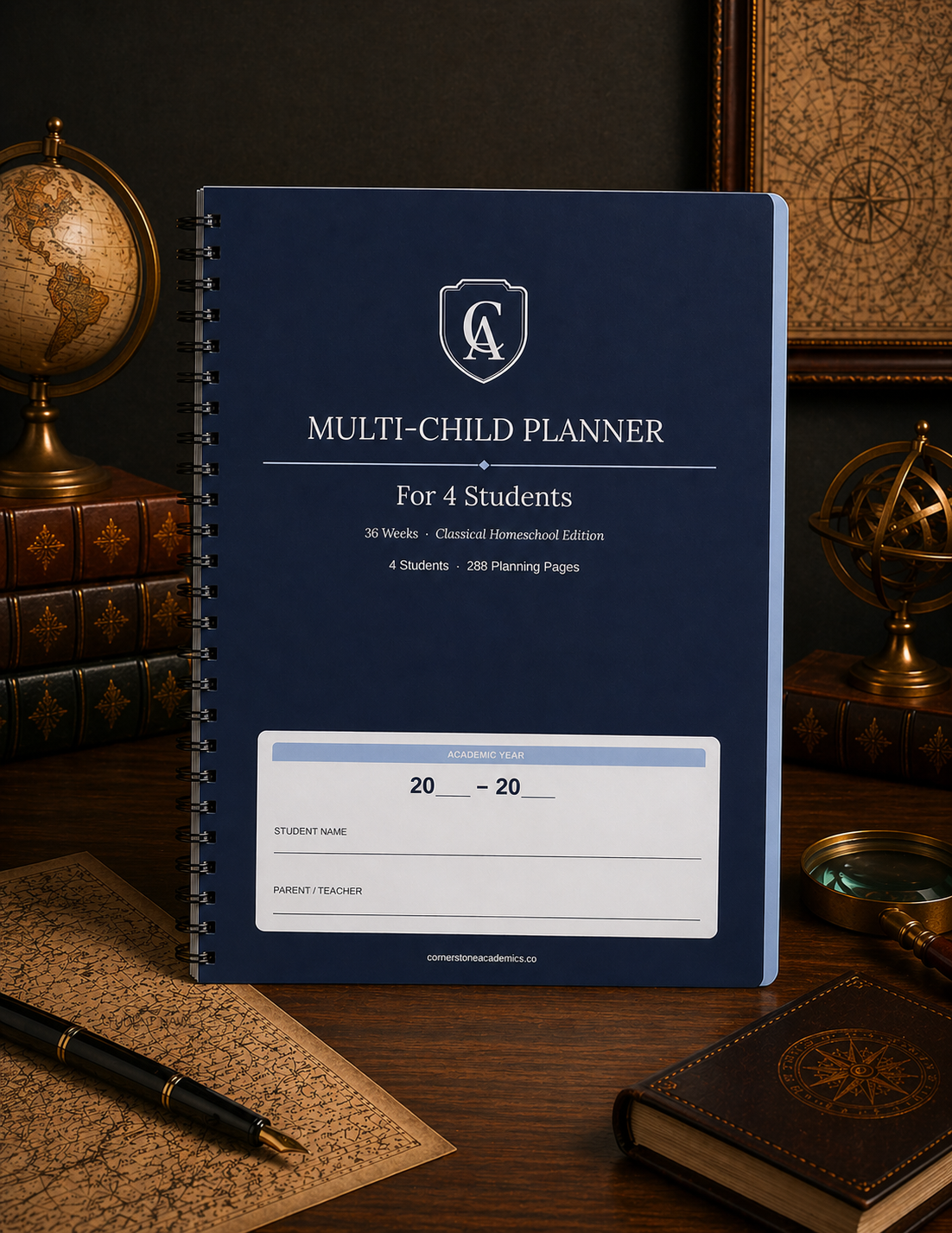 Cornerstone Academics Multi-Child Lesson Planner – 4 Students (Free)