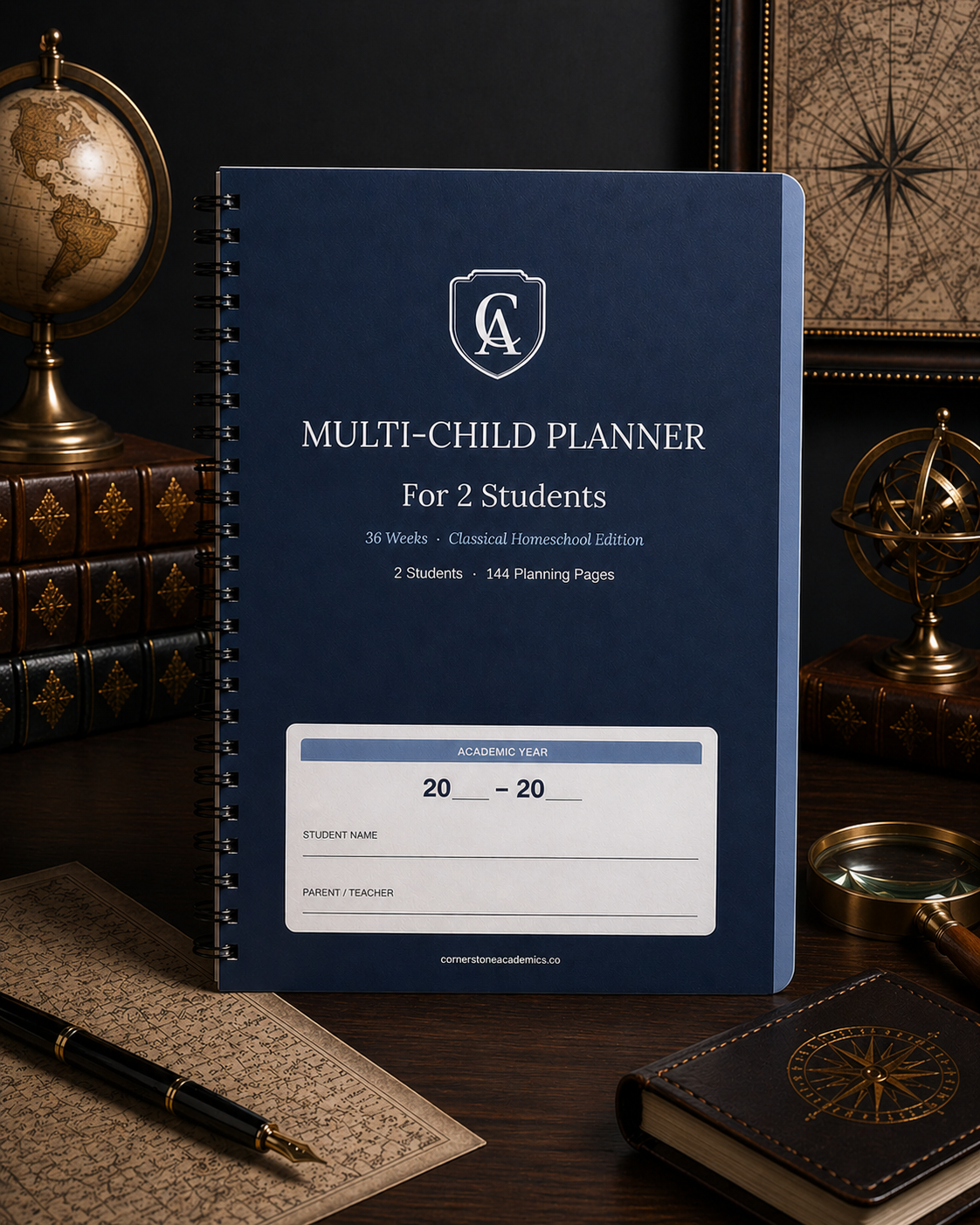 Cornerstone Academics Multi-Child Lesson Planner – 2 Students