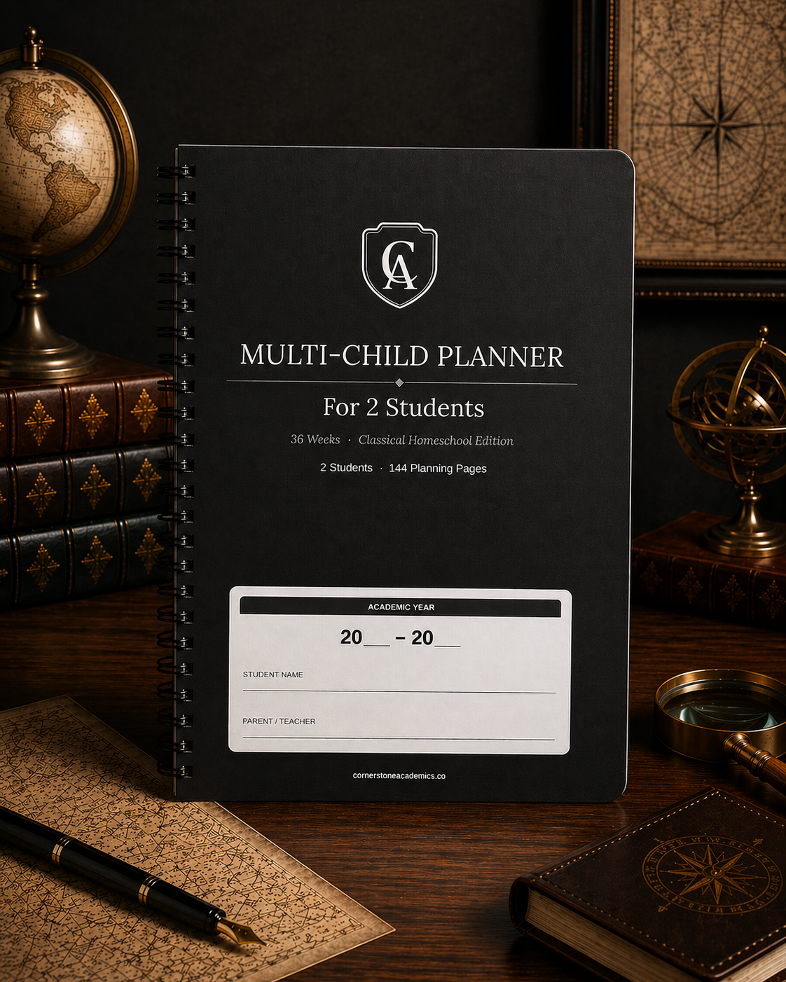 Cornerstone Academics Multi-Child Lesson Planner – 2 Students