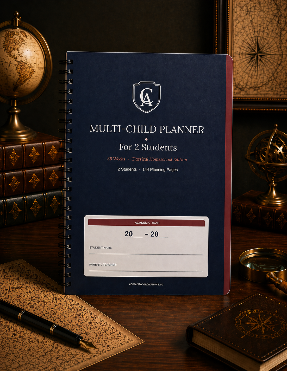 Cornerstone Academics Multi-Child Lesson Planner – 2 Students