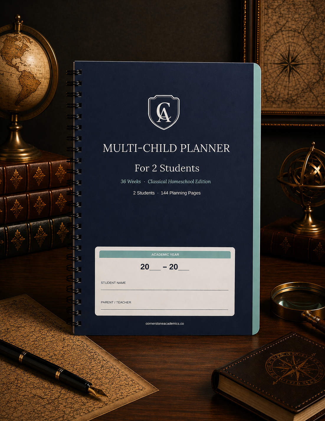 Cornerstone Academics Multi-Child Lesson Planner – 2 Students