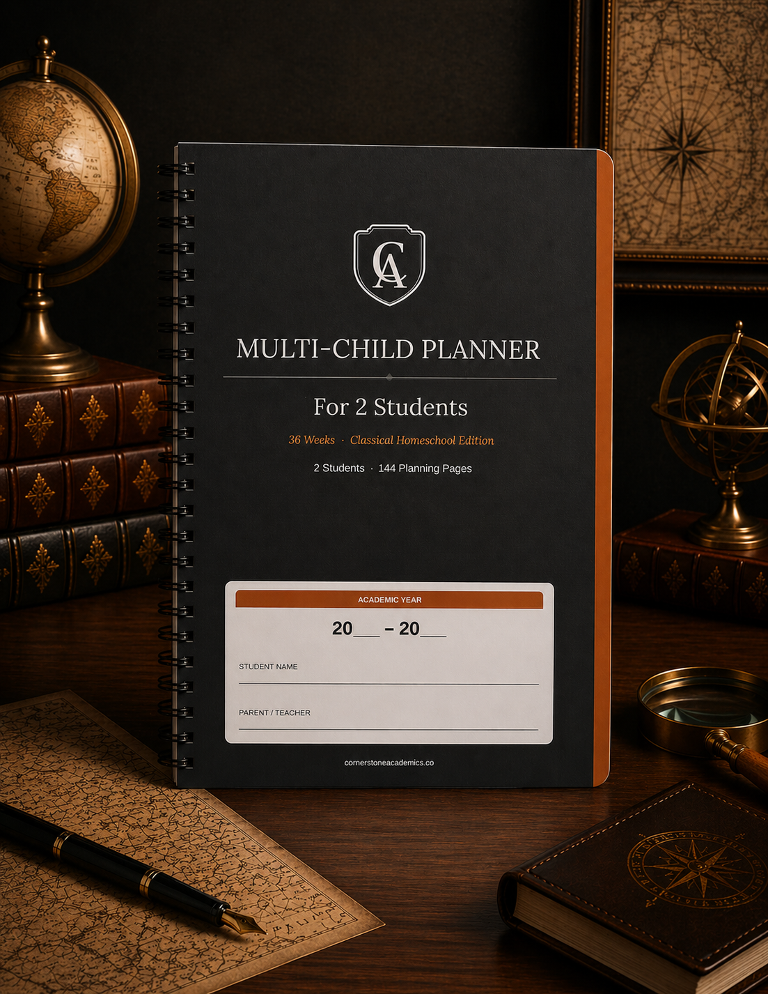 Cornerstone Academics Multi-Child Lesson Planner – 2 Students
