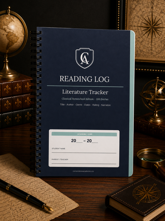 Cornerstone Academics Reading Log – Classical Homeschool Edition (Free)