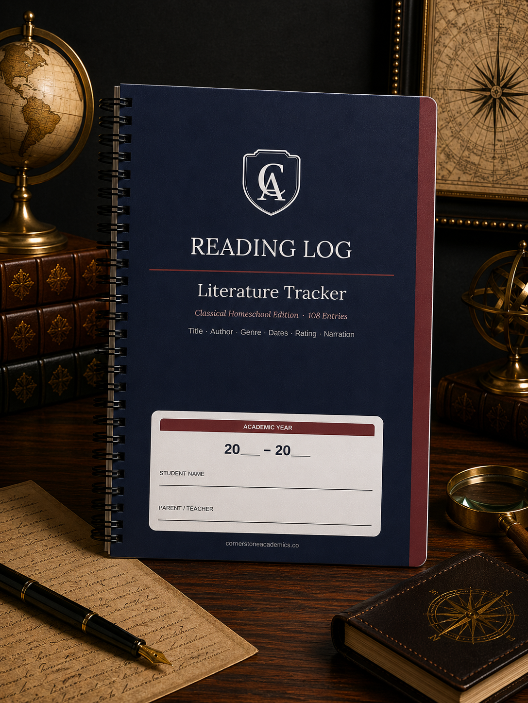 Cornerstone Academics Reading Log – Classical Homeschool Edition