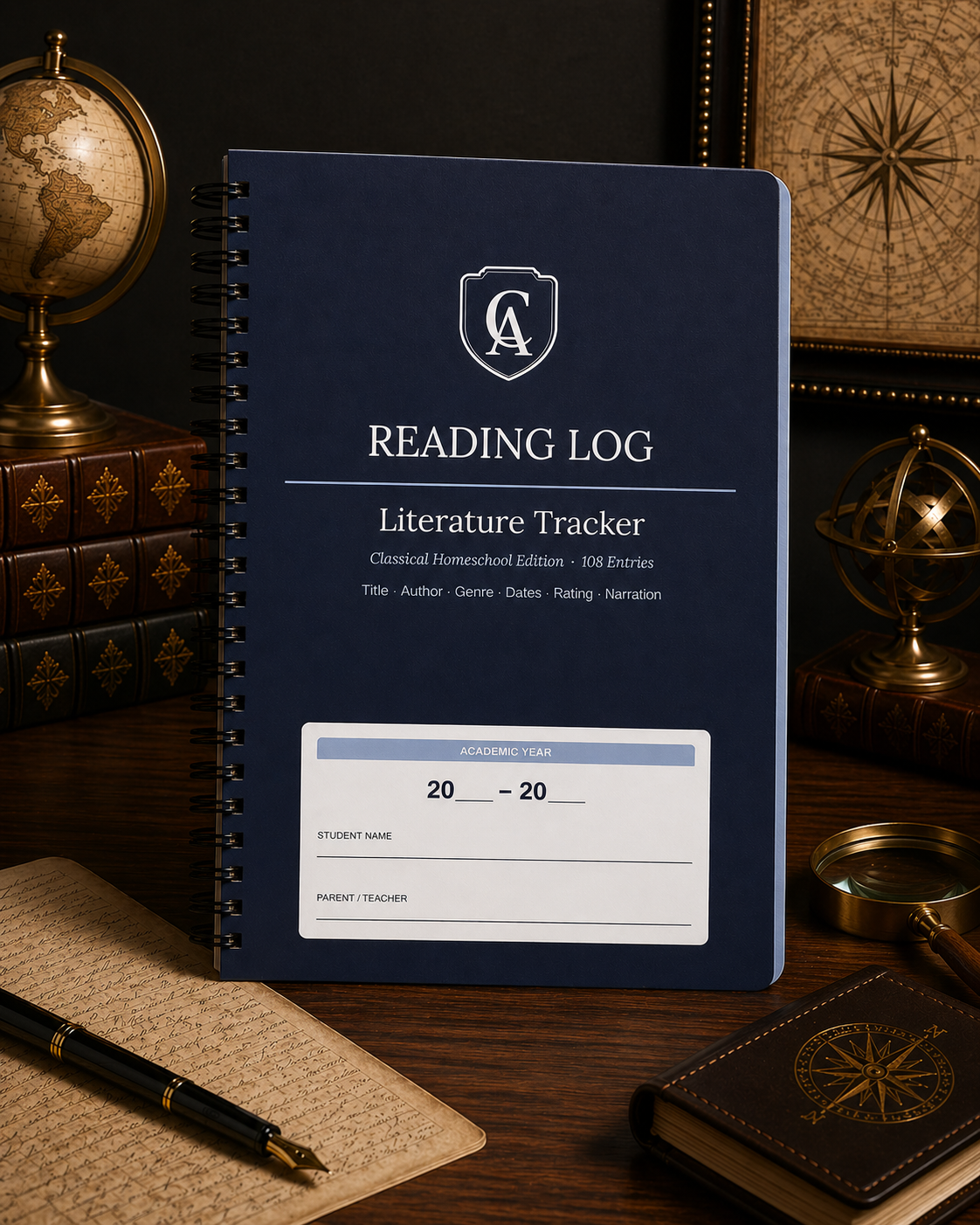 Cornerstone Academics Reading Log – Classical Homeschool Edition