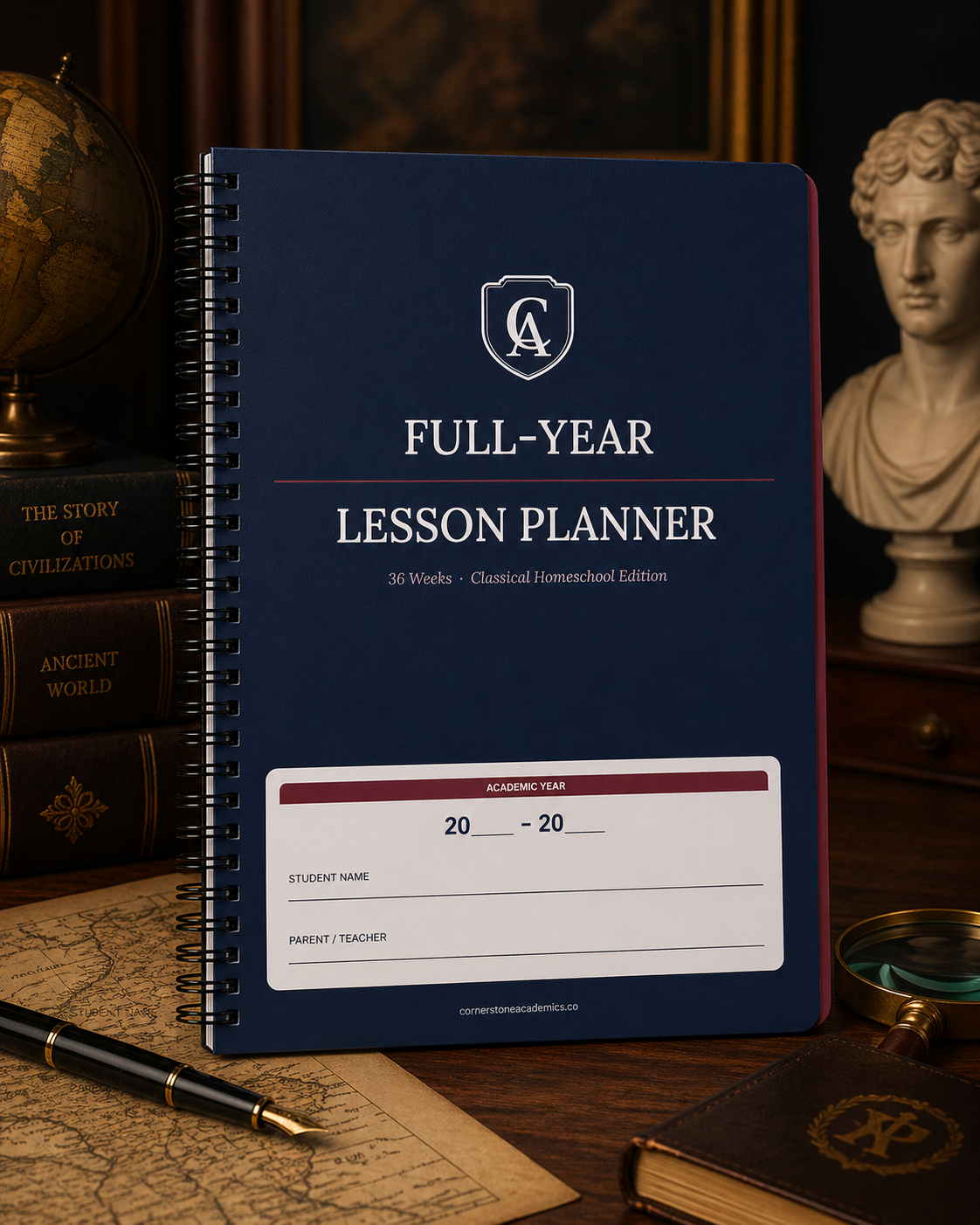 Cornerstone Academics Full-Year Lesson Planner – Classical Homeschool Edition
